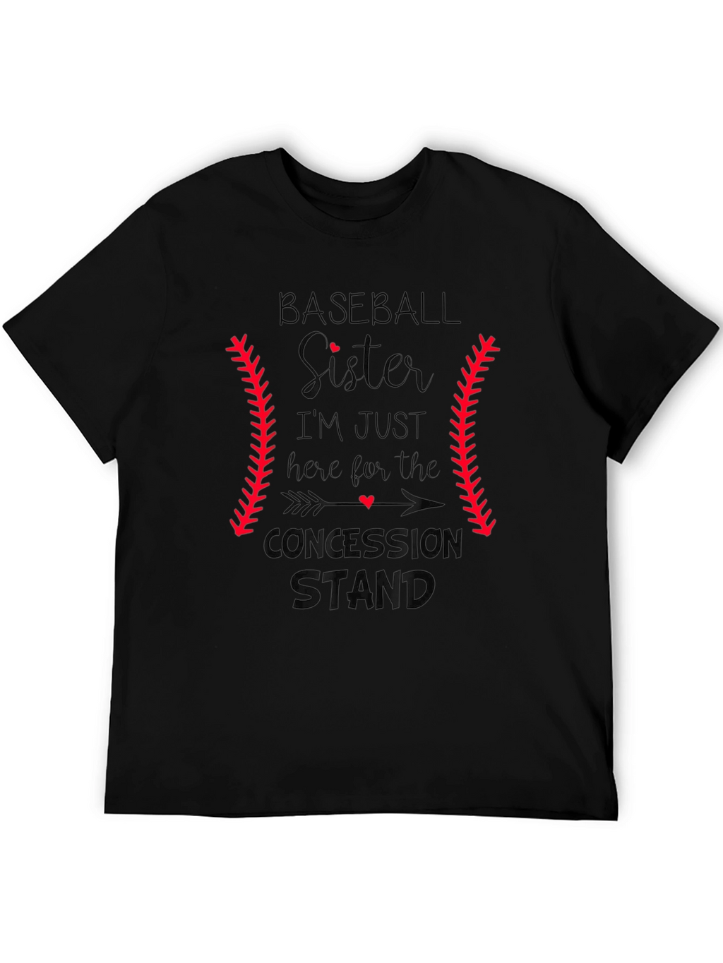 Baseball Sister T-Shirt: Concession Stand Design