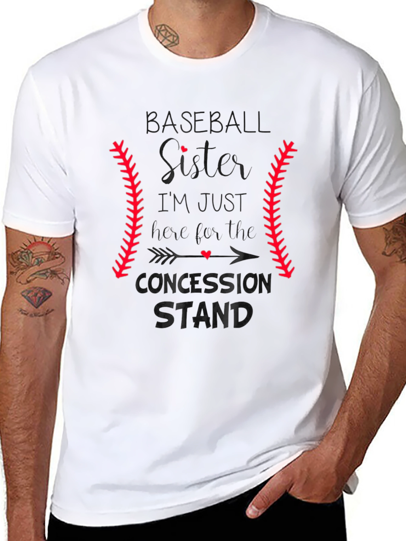 Baseball Sister T-Shirt: Concession Stand Design