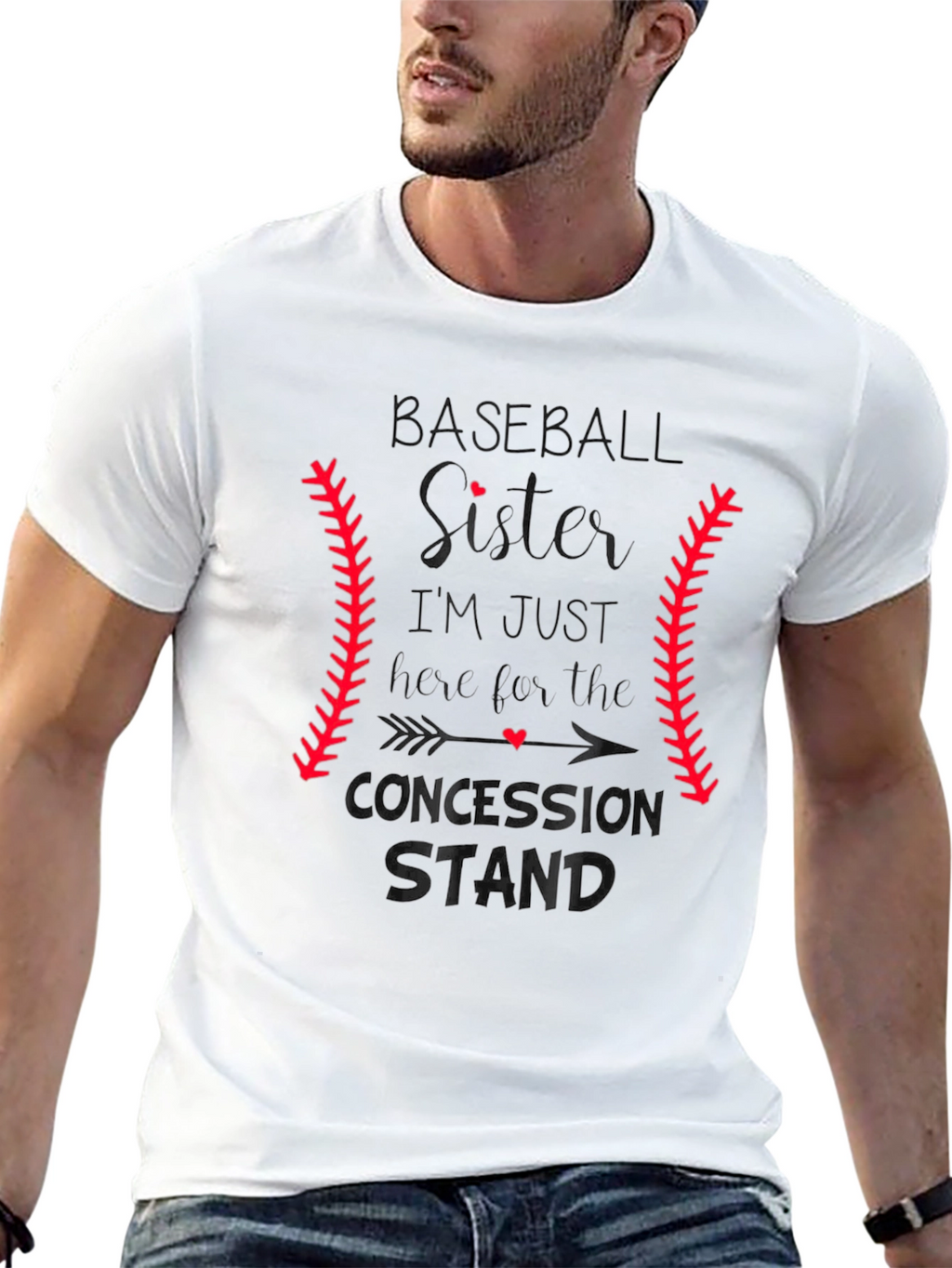 Baseball Sister T-Shirt: Concession Stand Design
