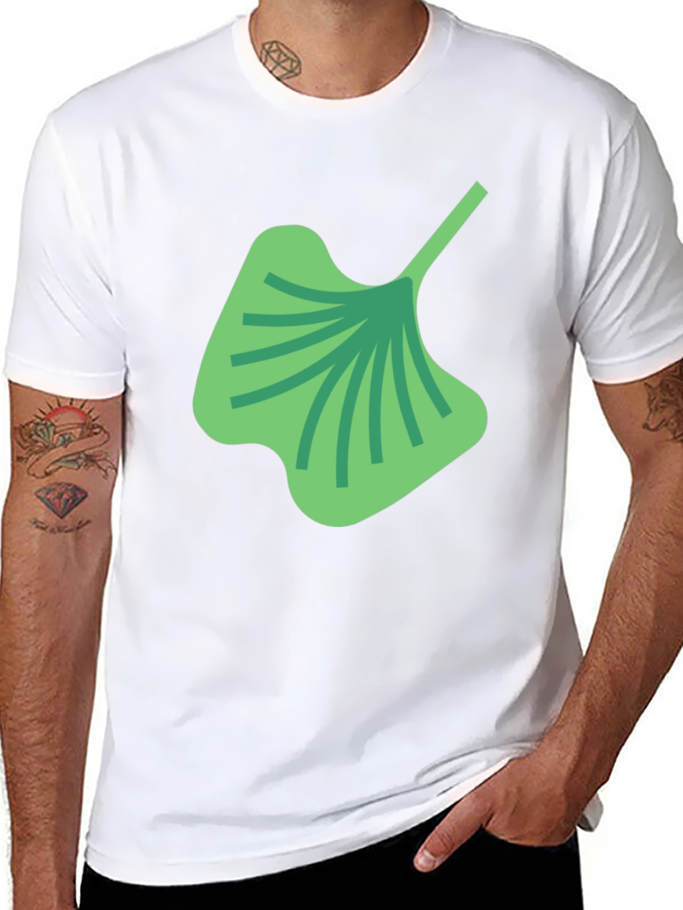 Gingko Leaf Graphic Tee - Stylish & Unique