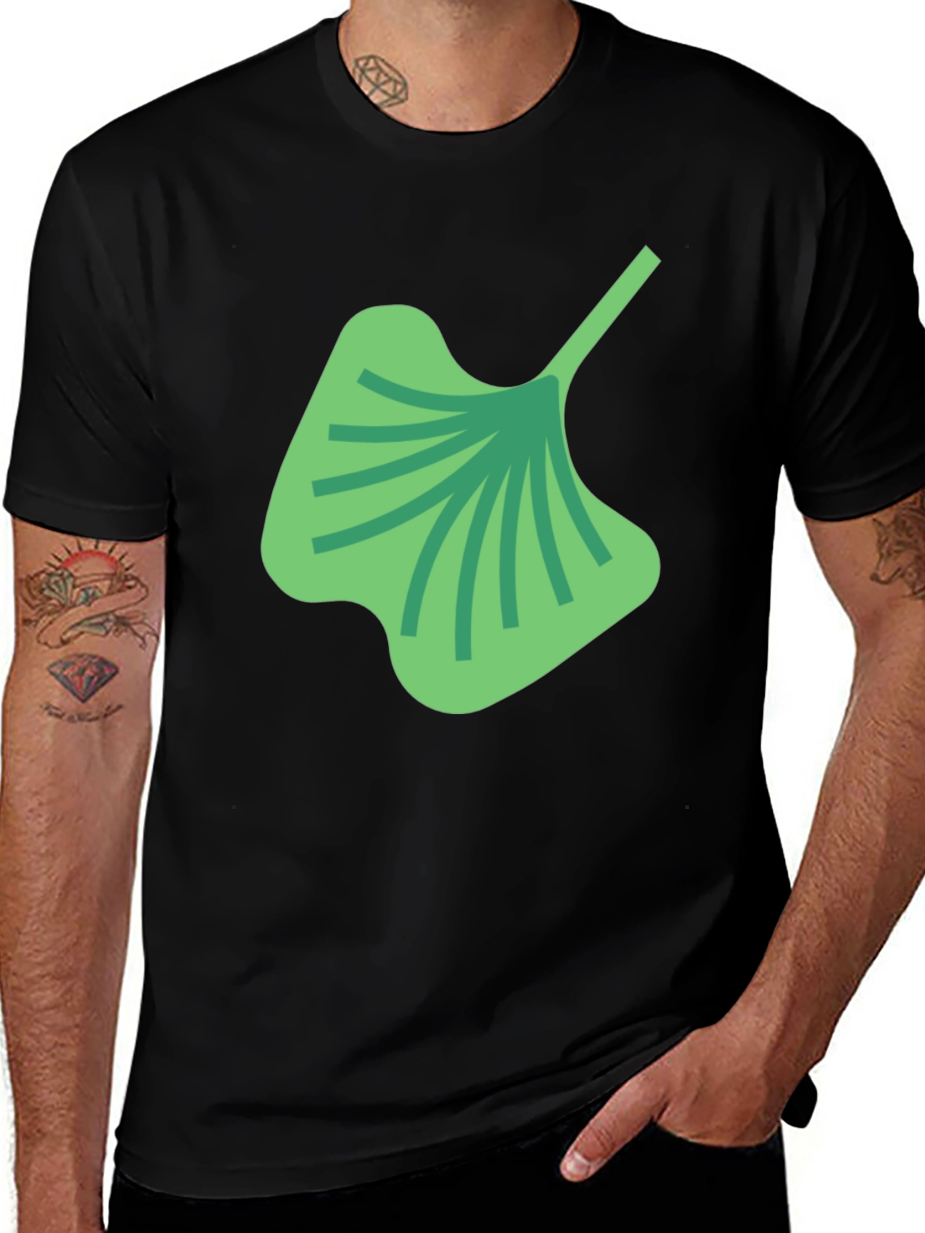 Gingko Leaf Graphic Tee - Stylish & Unique