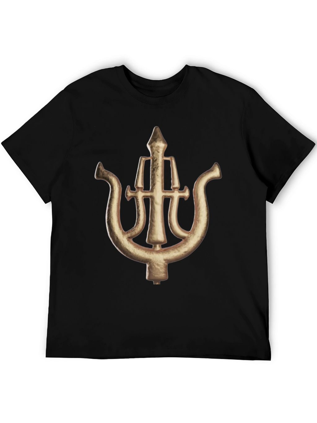 Unique Symbol Graphic Black T-Shirt