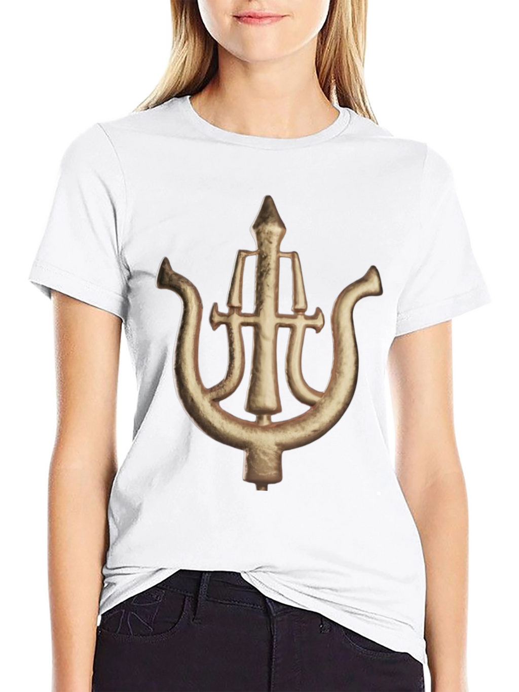 Unique Symbol Graphic Black T-Shirt
