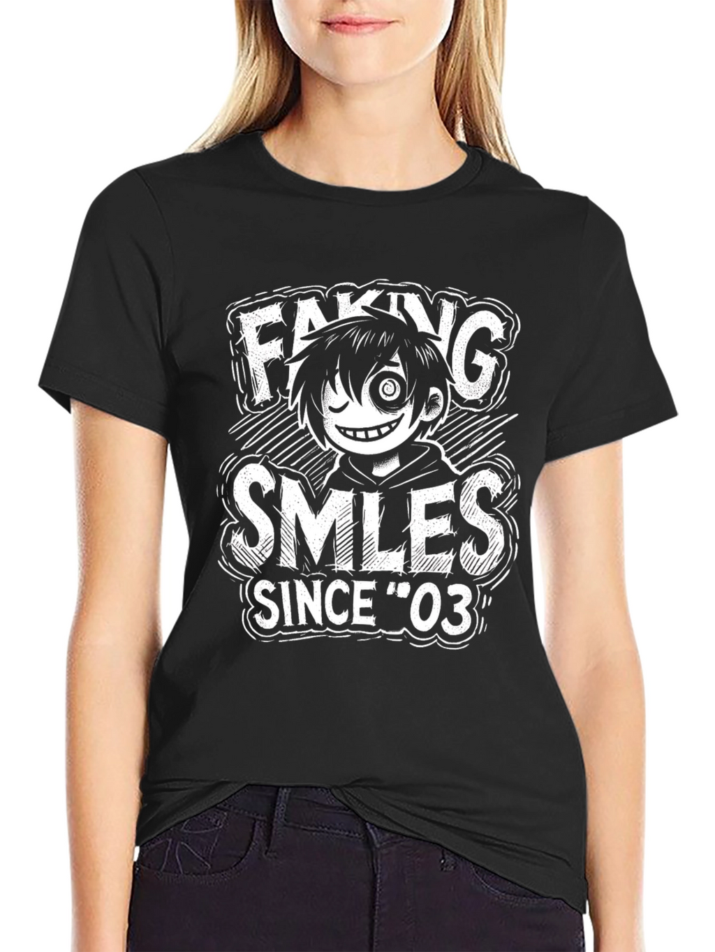 Faking Smiles Since 03 Graphic Tee