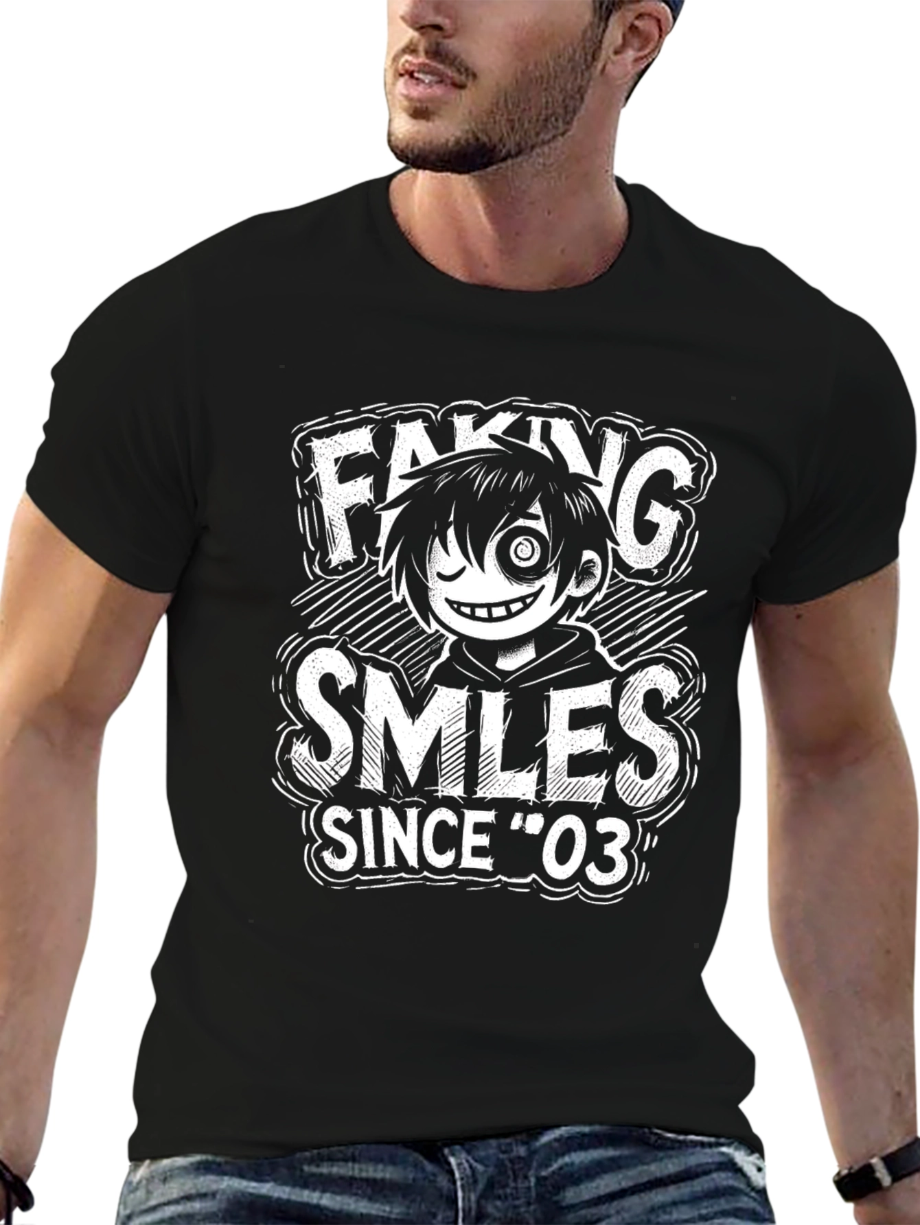 Faking Smiles Since 03 Graphic Tee
