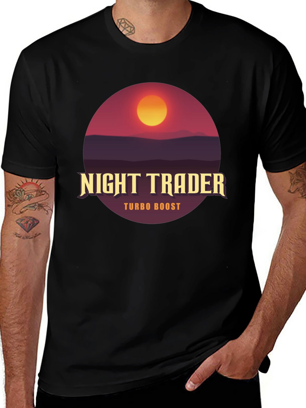 Night Trader Turbo Boost Graphic T-Shirt