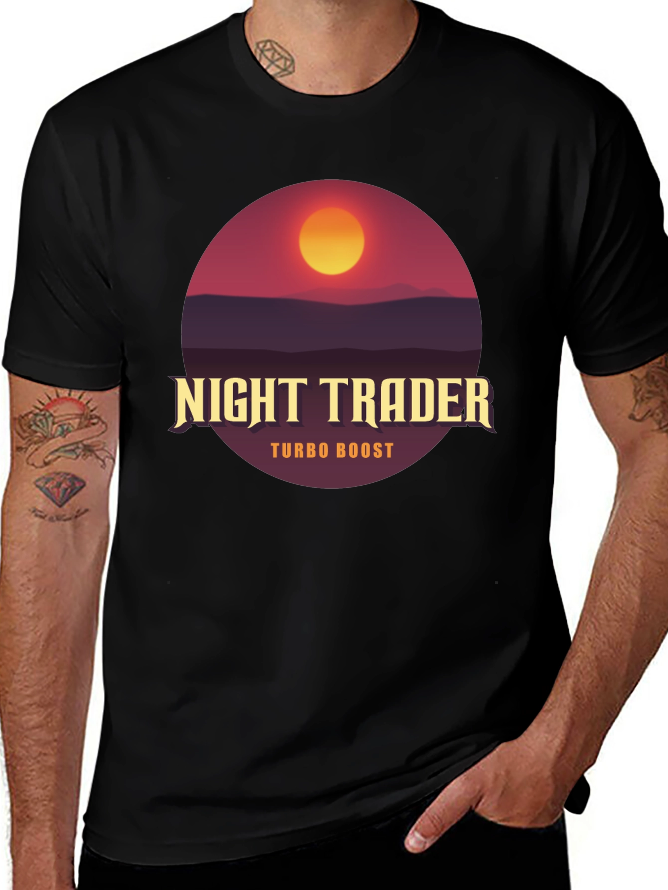 Night Trader Turbo Boost Graphic T-Shirt