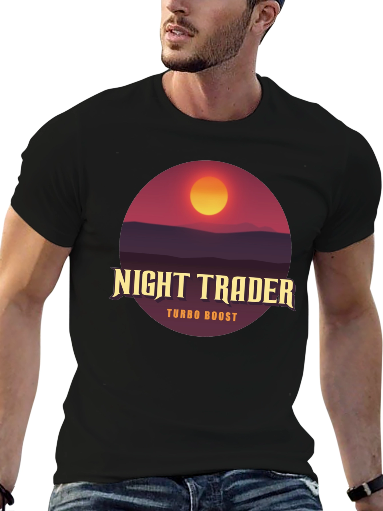 Night Trader Turbo Boost Graphic T-Shirt