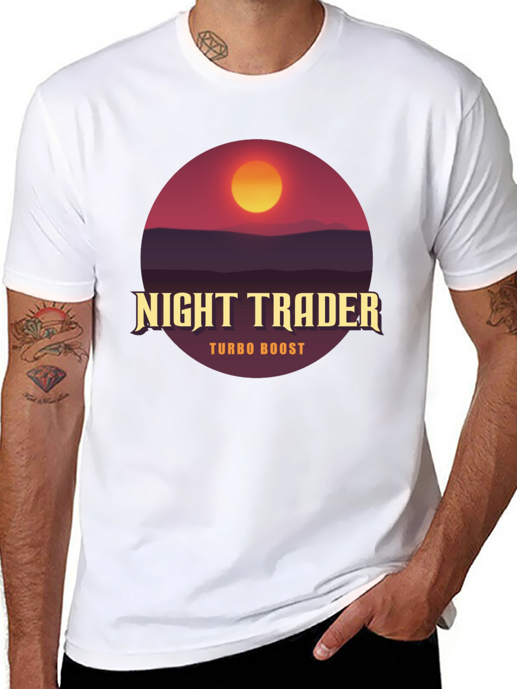 Night Trader Turbo Boost Graphic T-Shirt