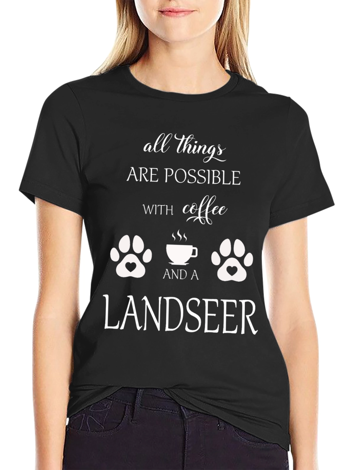 All Things Possible Landseer Dog T-Shirt
