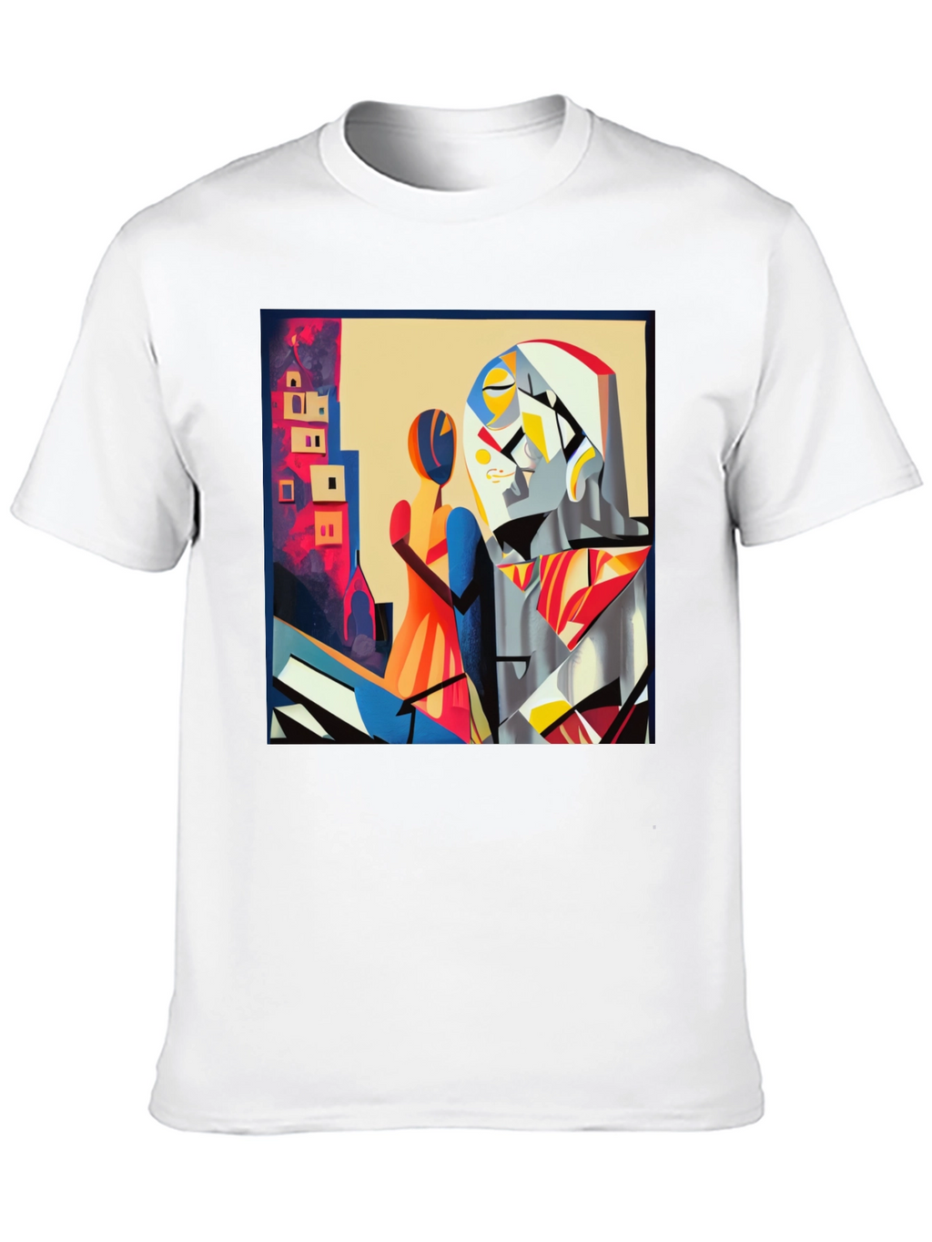 Abstract Art Graphic Tee - Modern Black T-Shirt