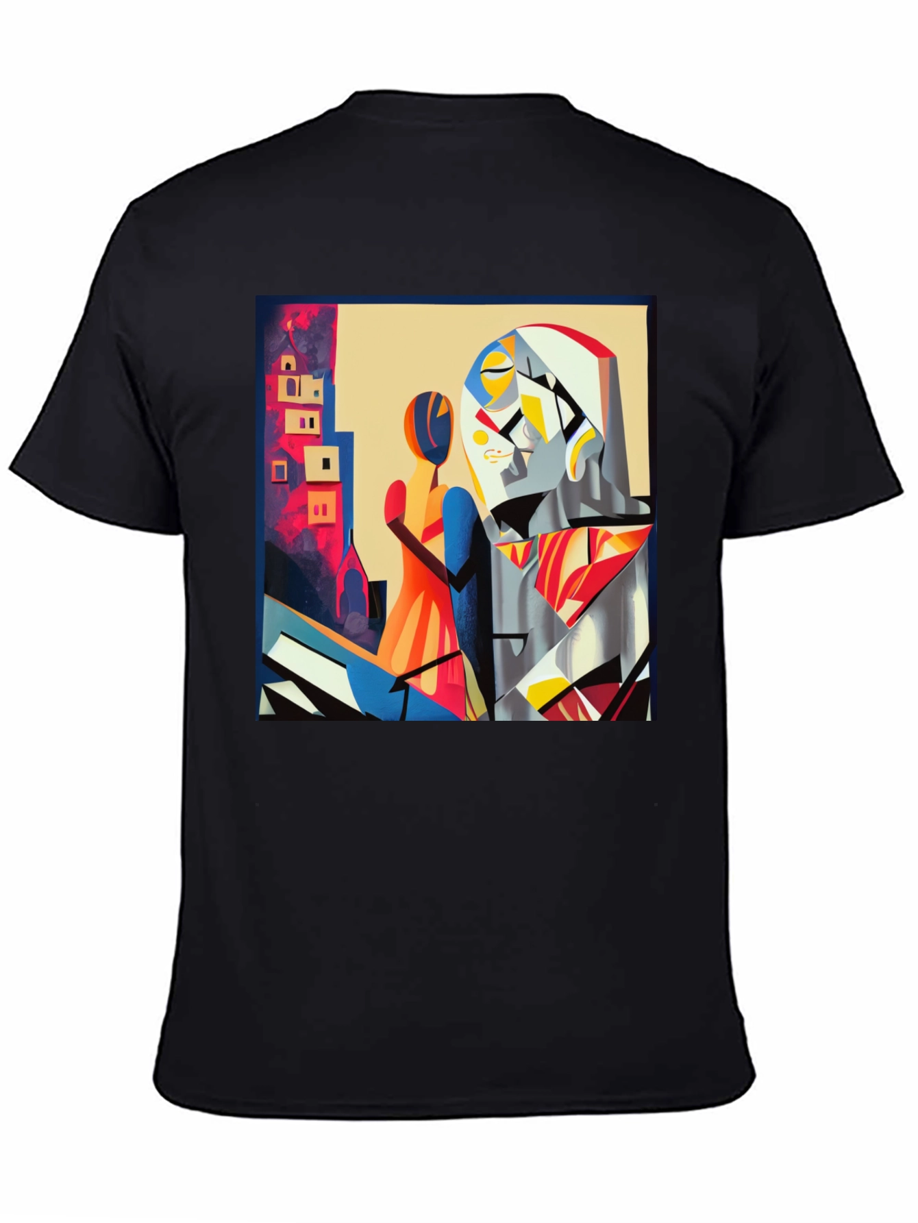 Abstract Art Graphic Tee - Modern Black T-Shirt