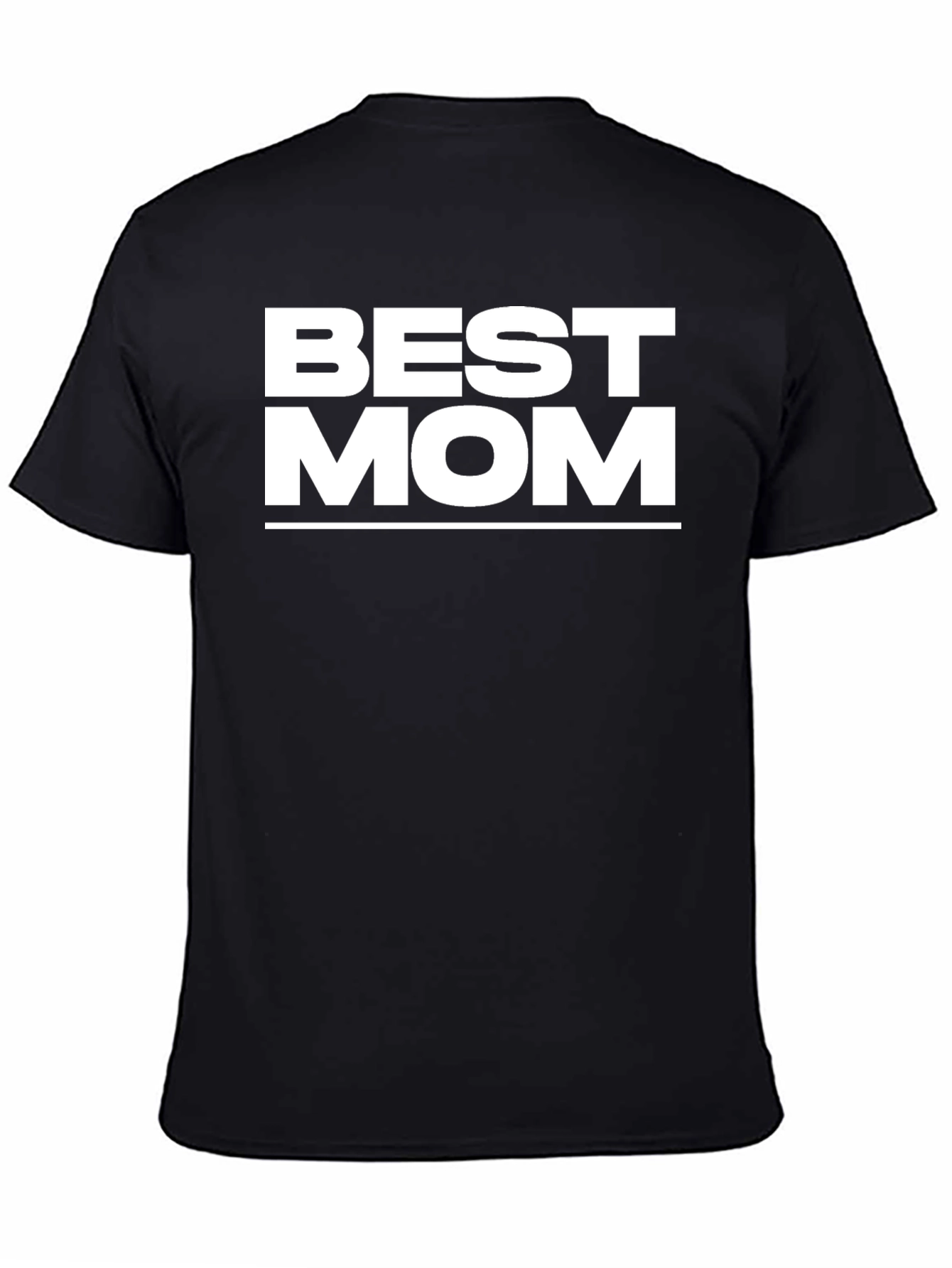 Best Mom Black Graphic T-Shirt