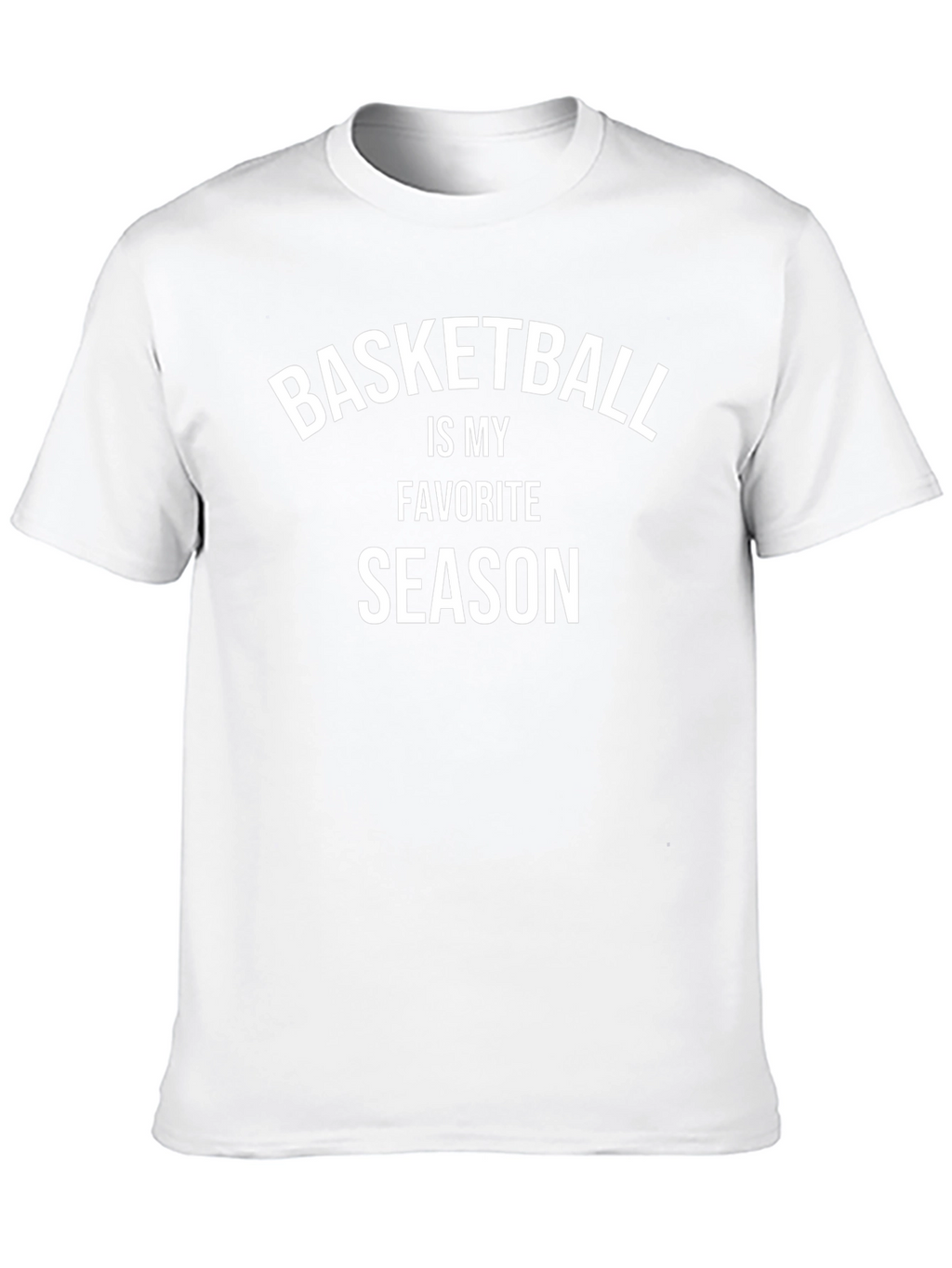Basketball Is My Favorite Season Black T-Shirt