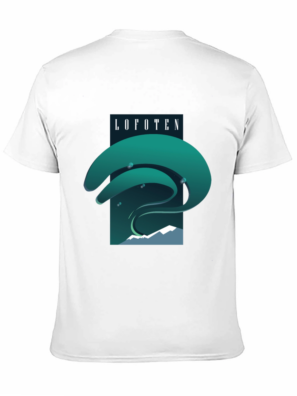 Lofoten Northern Lights Graphic Tee - Black