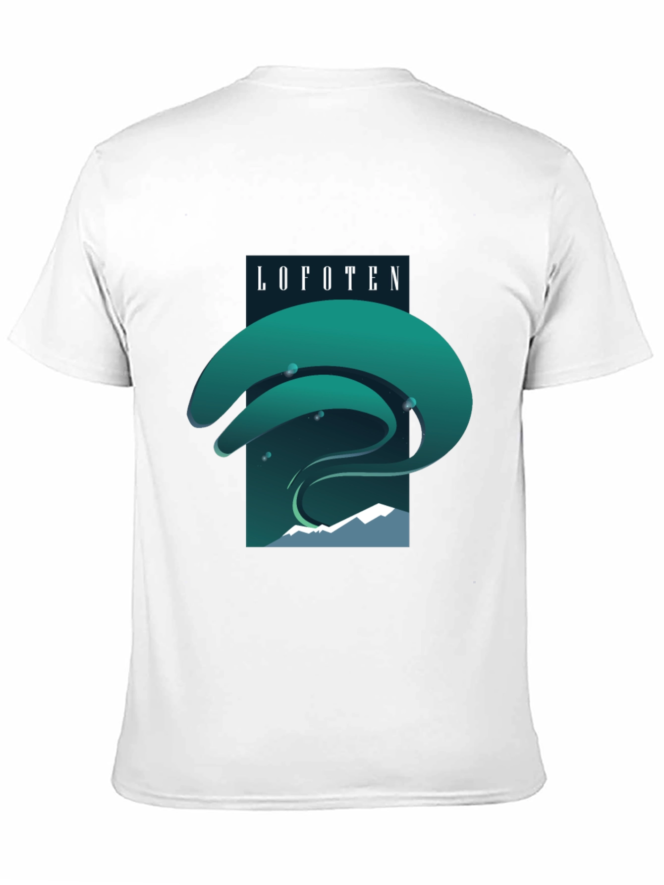 Lofoten Northern Lights Graphic Tee - Black