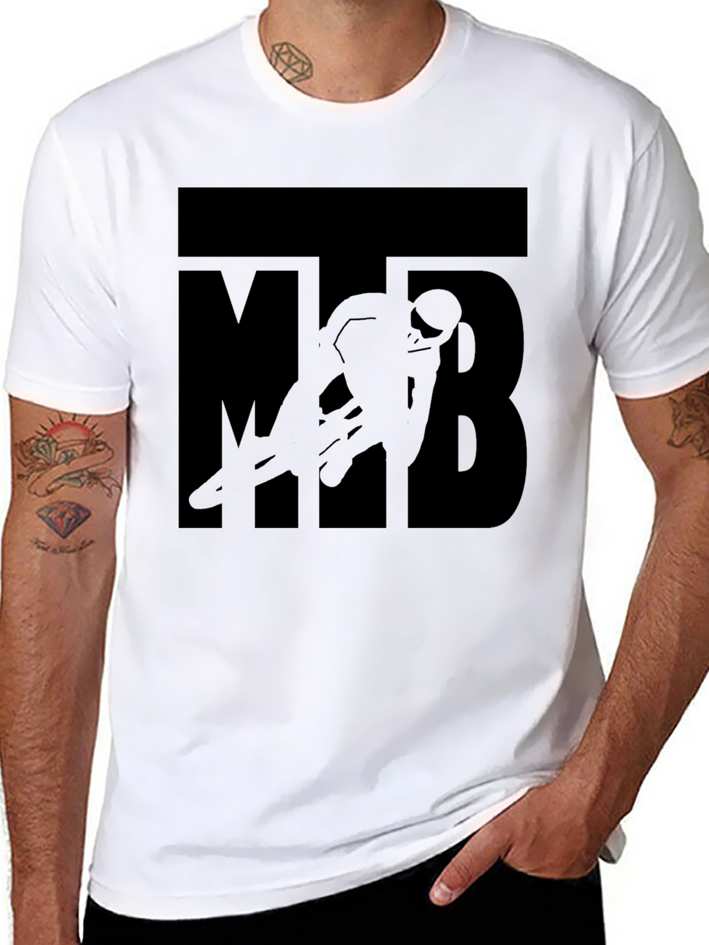 MTB Silhouette Graphic T-Shirt - Black