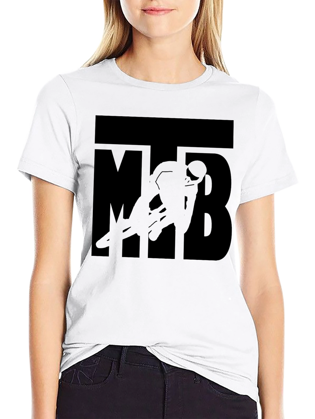 MTB Silhouette Graphic T-Shirt - Black