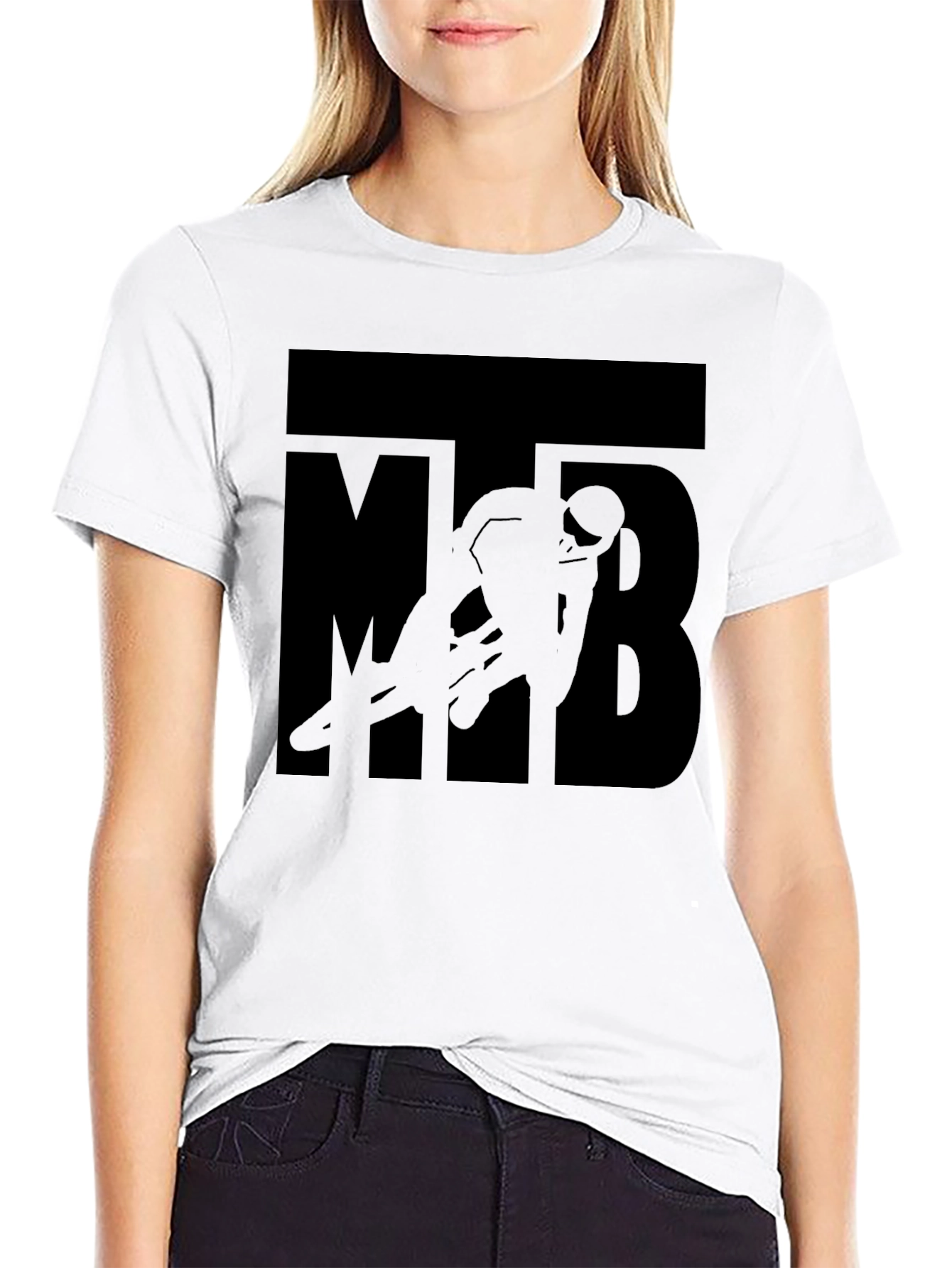 MTB Silhouette Graphic T-Shirt - Black
