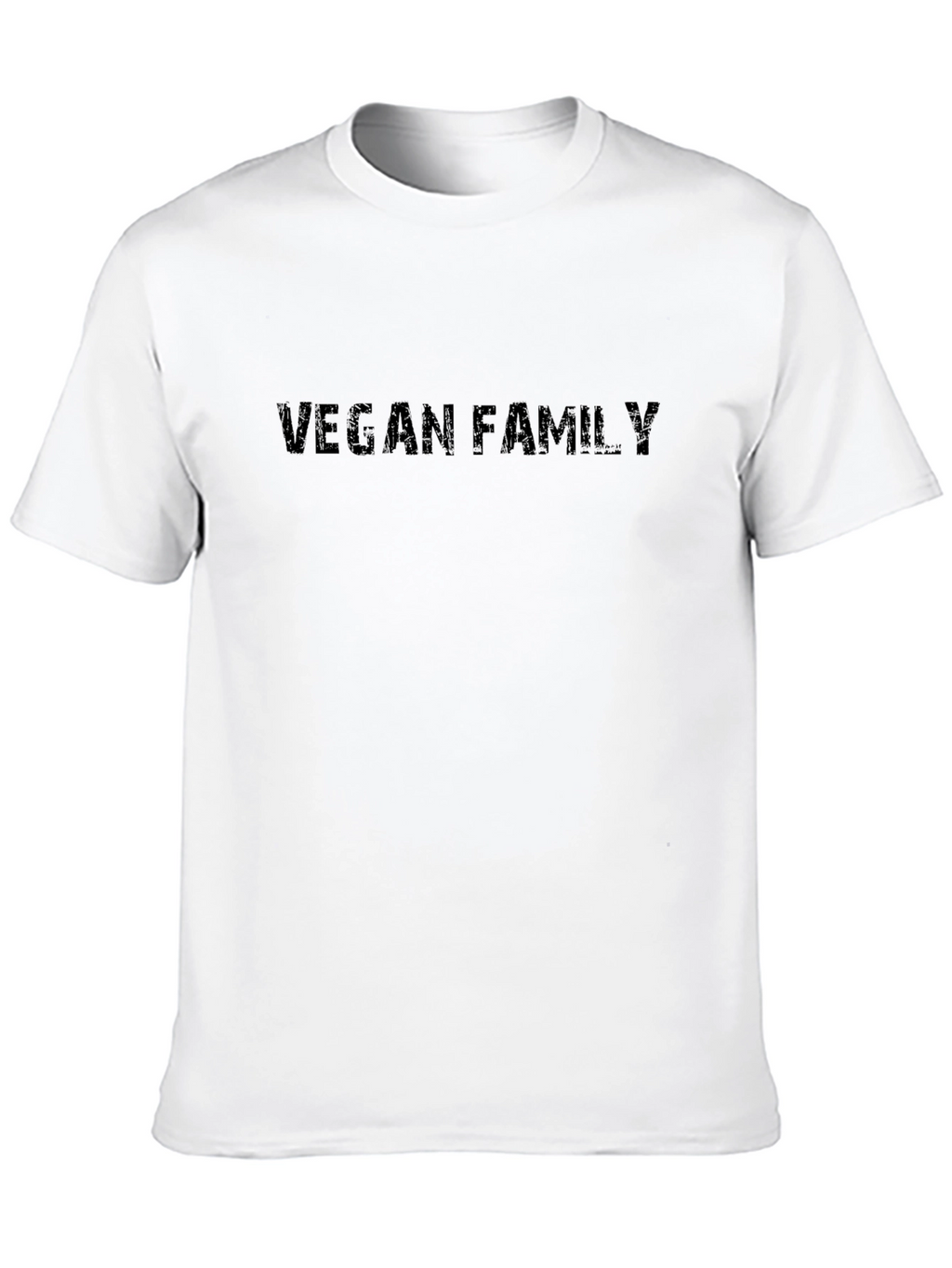 Vegan Family Black Crewneck T-Shirt