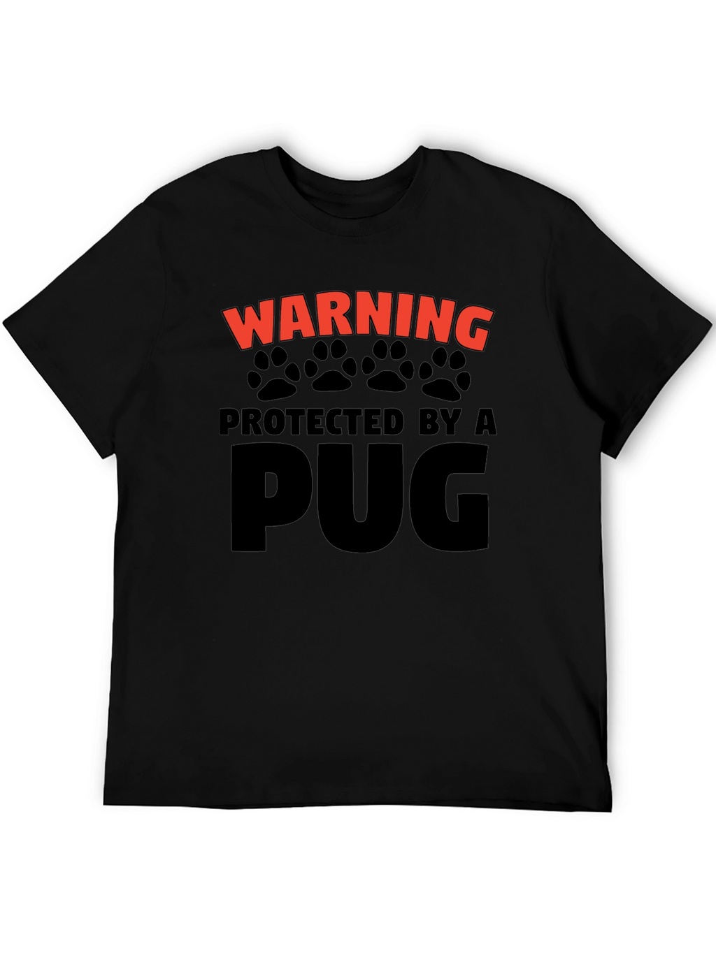 Protected By A Pug Graphic Tee