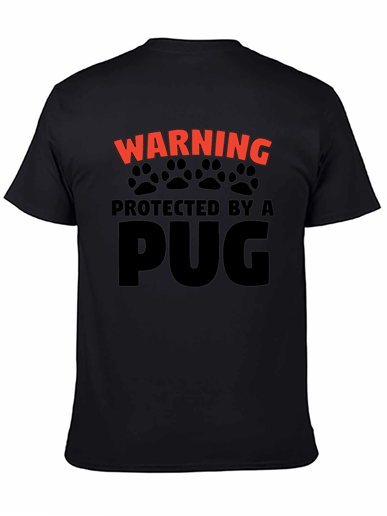 Protected By A Pug Graphic Tee