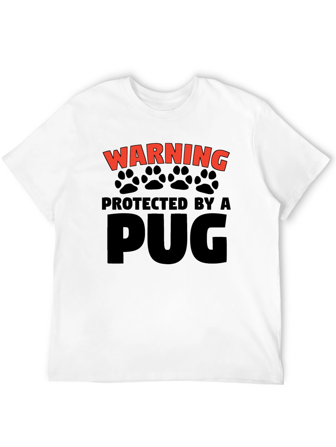 Protected By A Pug Graphic Tee