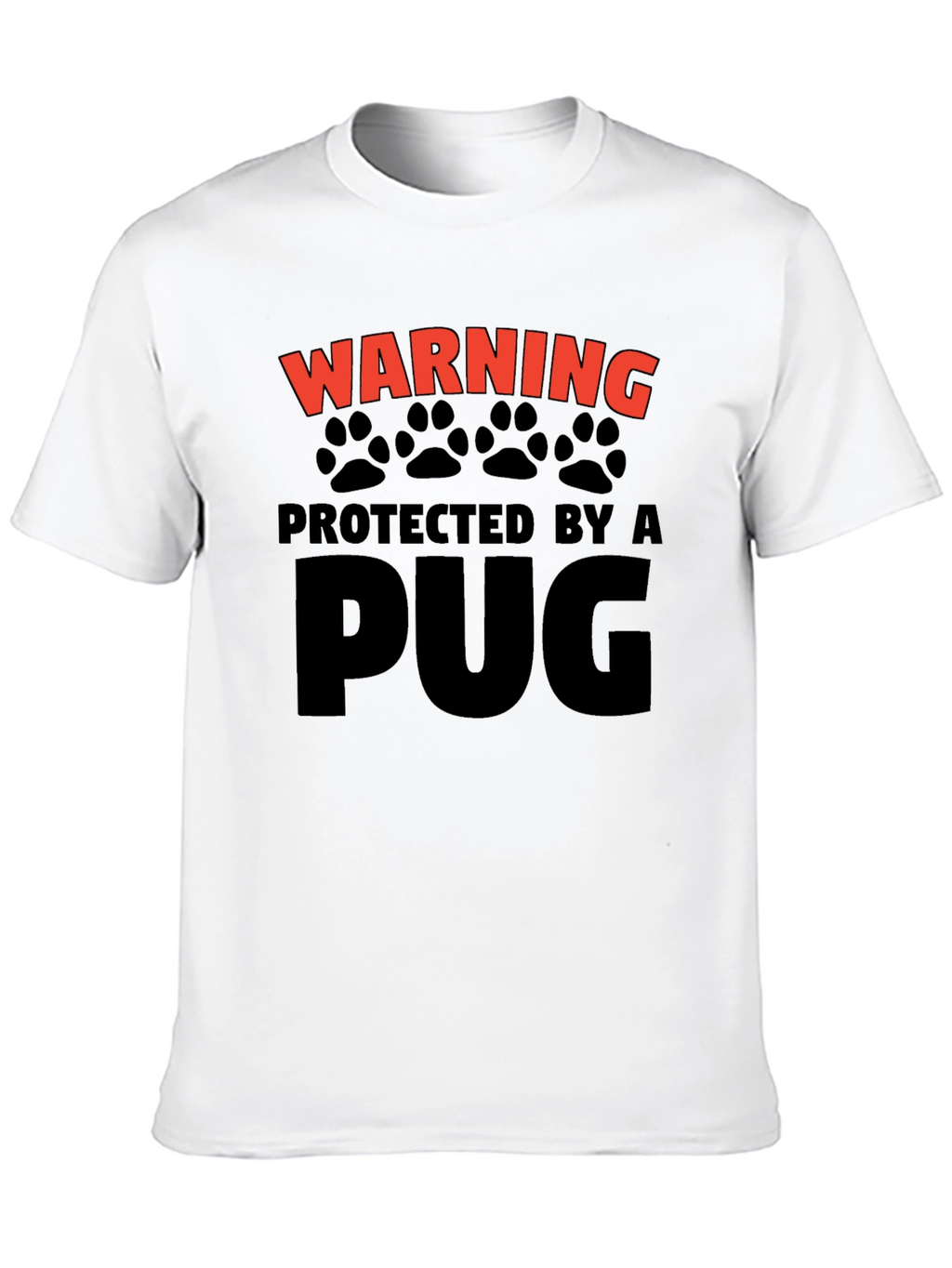 Protected By A Pug Graphic Tee