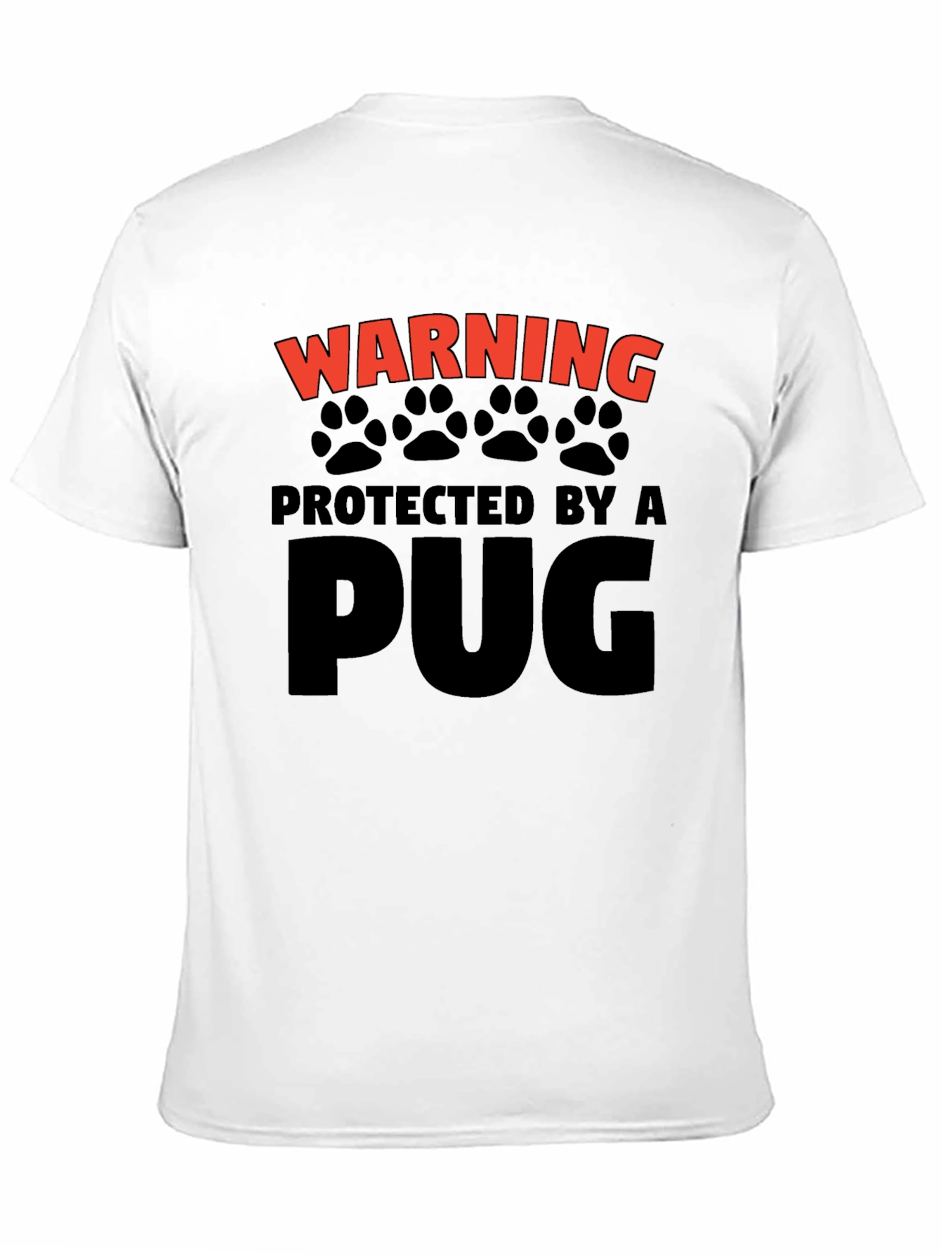 Protected By A Pug Graphic Tee