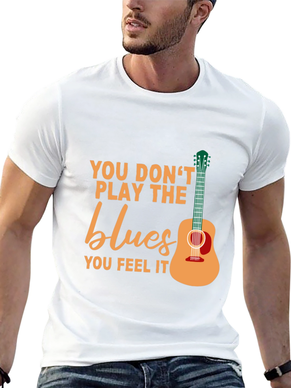 Blues Music T-Shirt - Feel the Blues!