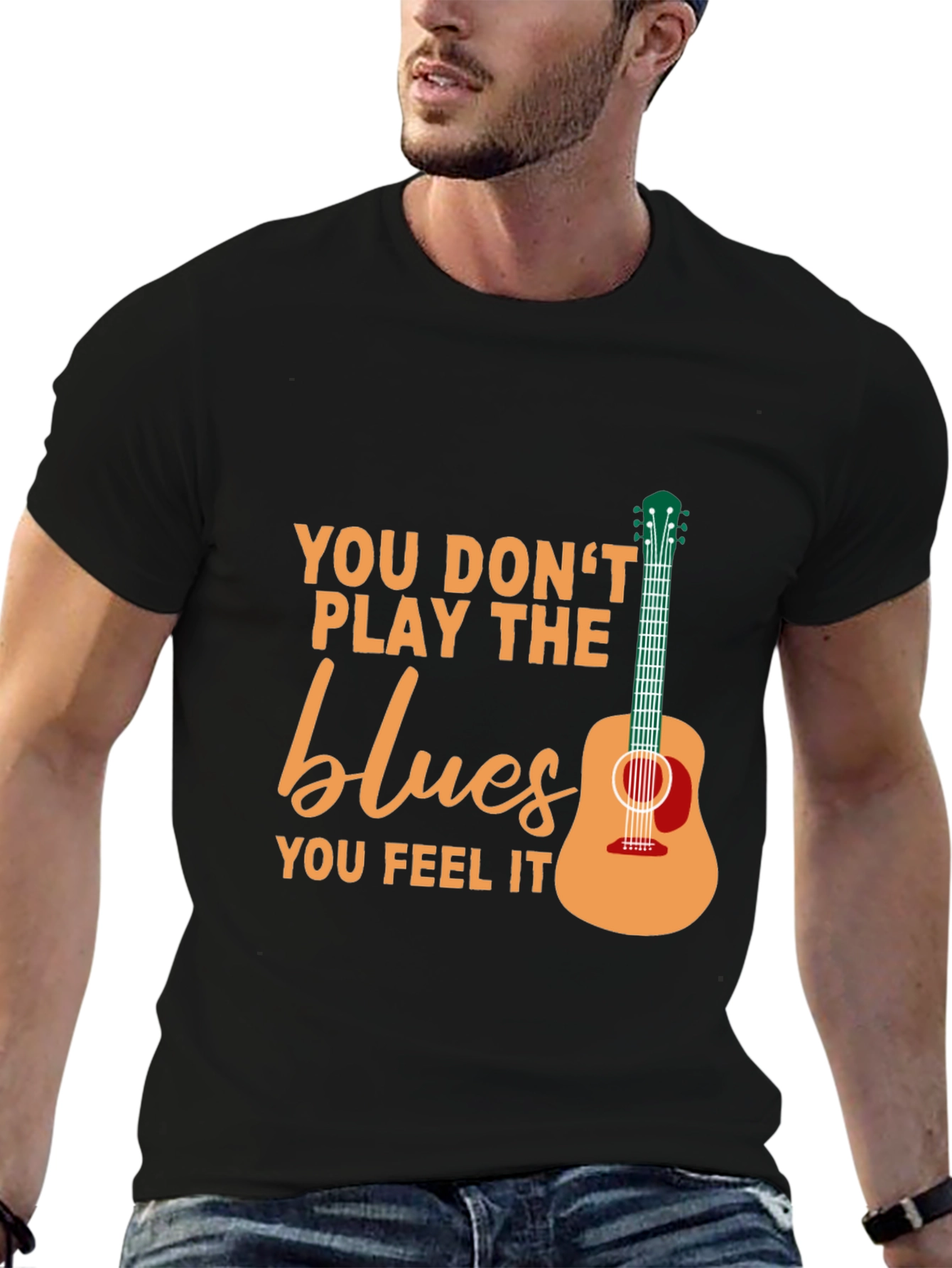 Blues Music T-Shirt - Feel the Blues!