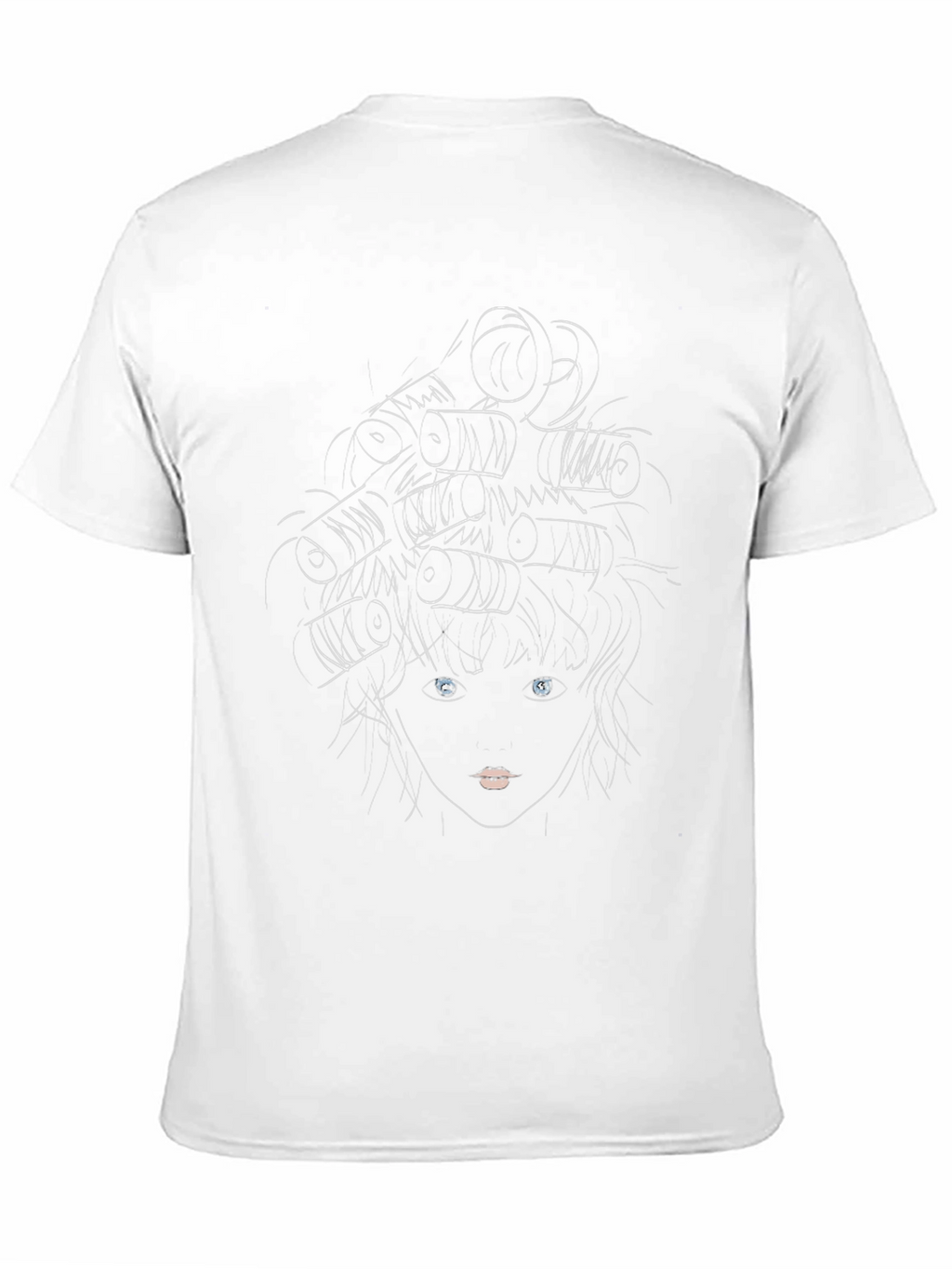 Stylized Medusa Graphic Black T-Shirt
