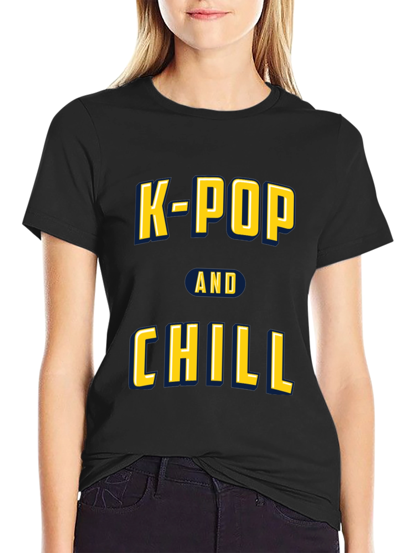 K-Pop and Chill Graphic Tee - Trendy Music Lover Shirt