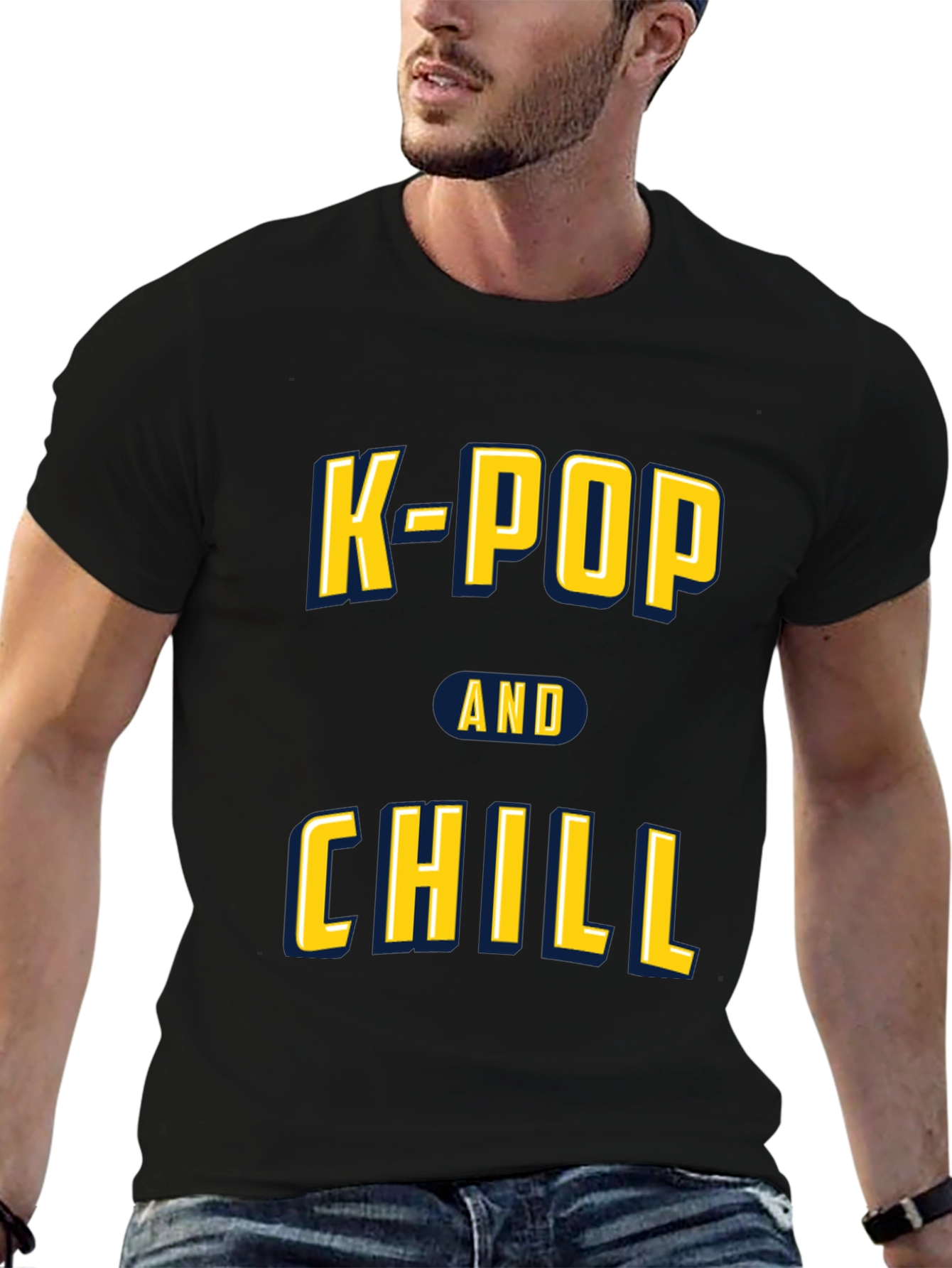 K-Pop and Chill Graphic Tee - Trendy Music Lover Shirt