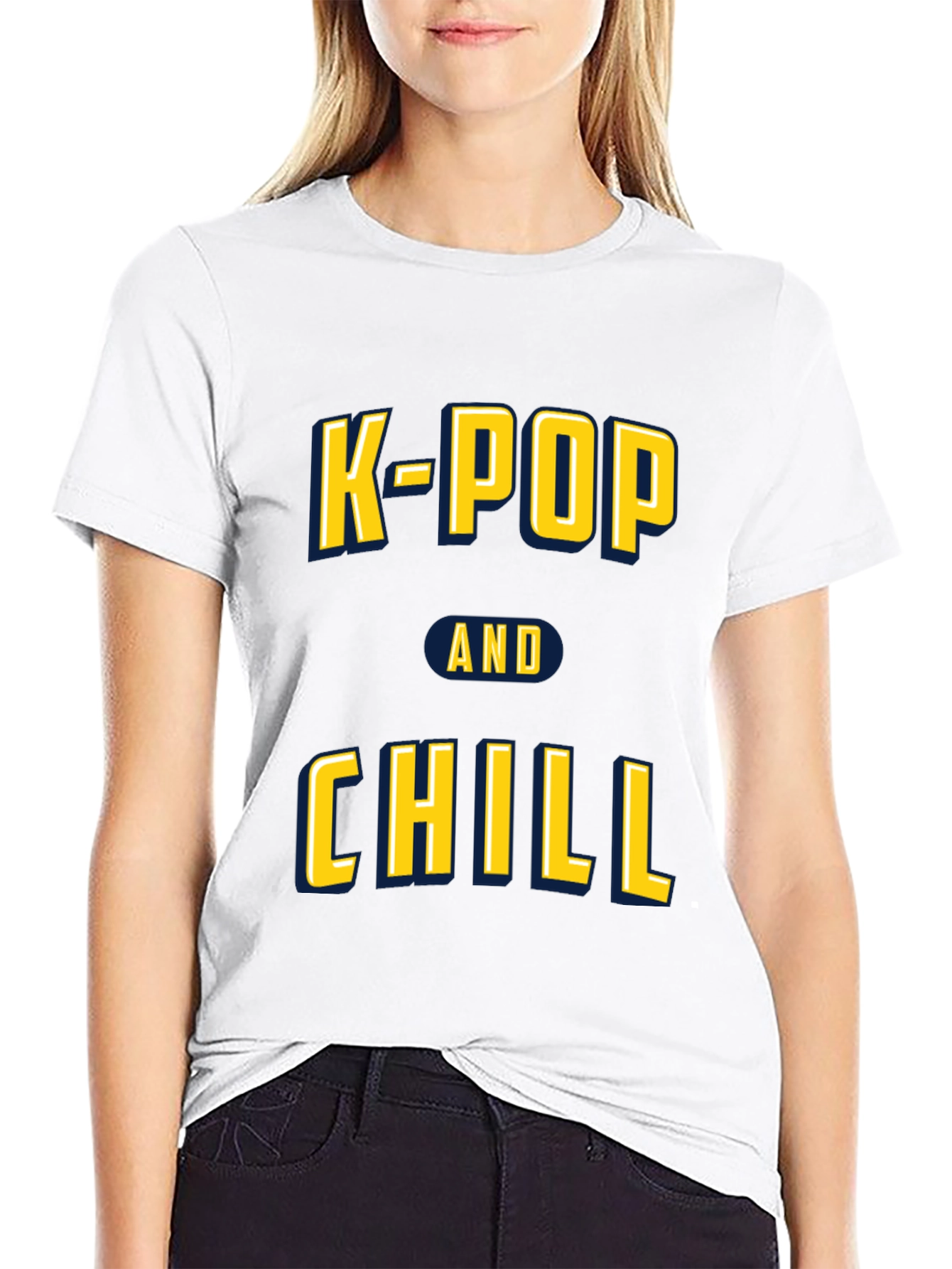 K-Pop and Chill Graphic Tee - Trendy Music Lover Shirt