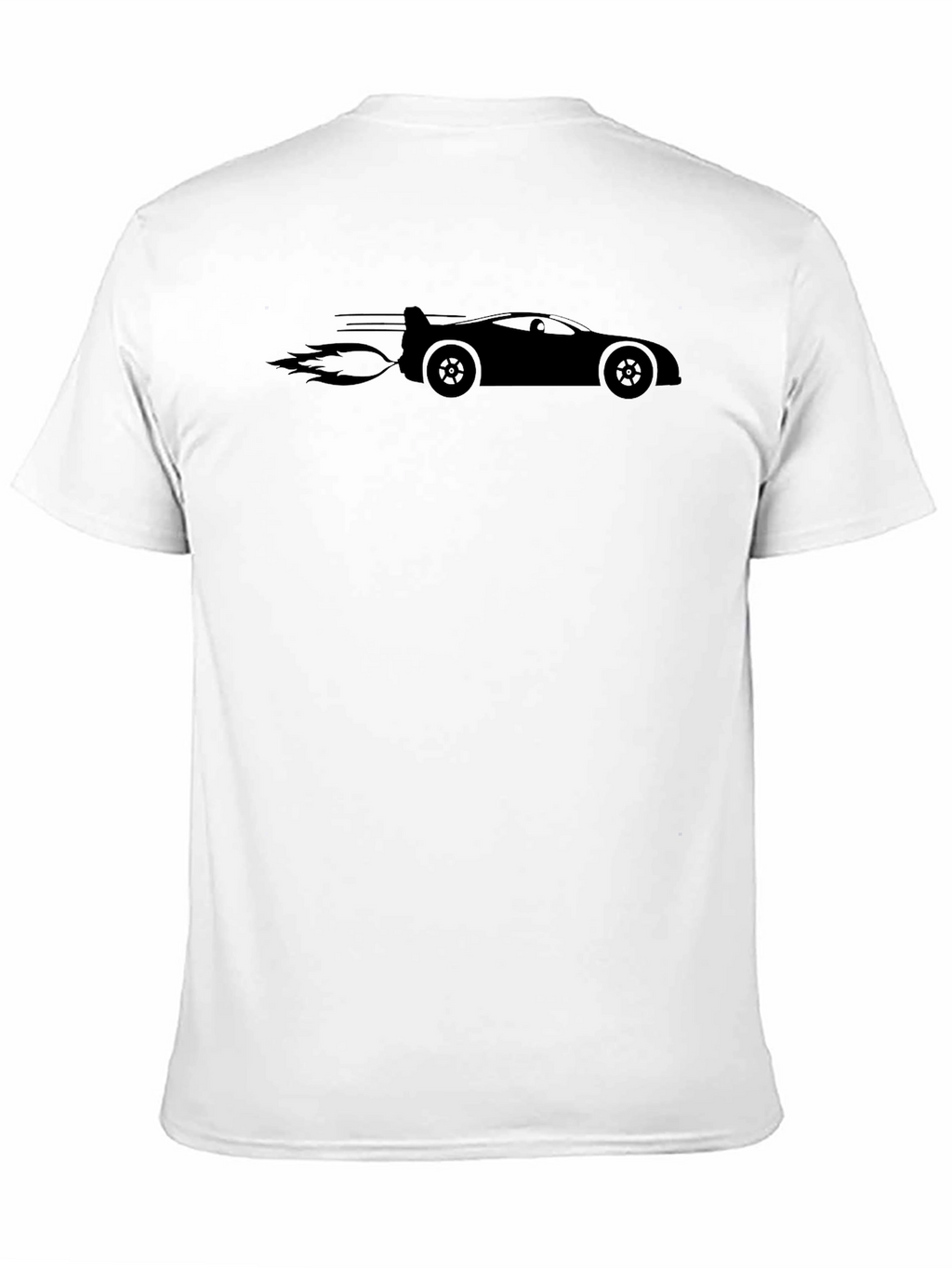 Sleek Black Car Rocket Tee