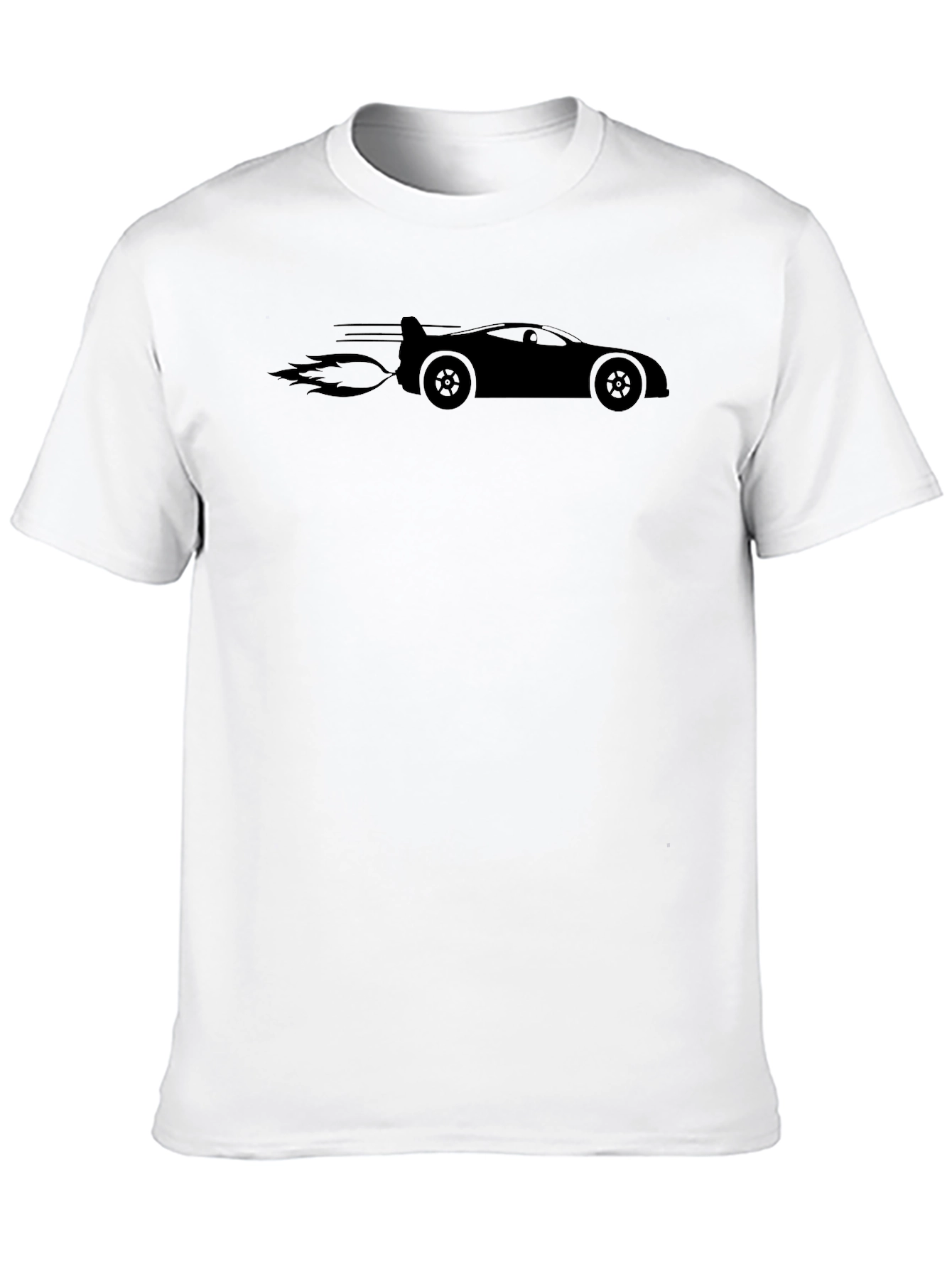 Sleek Black Car Rocket Tee