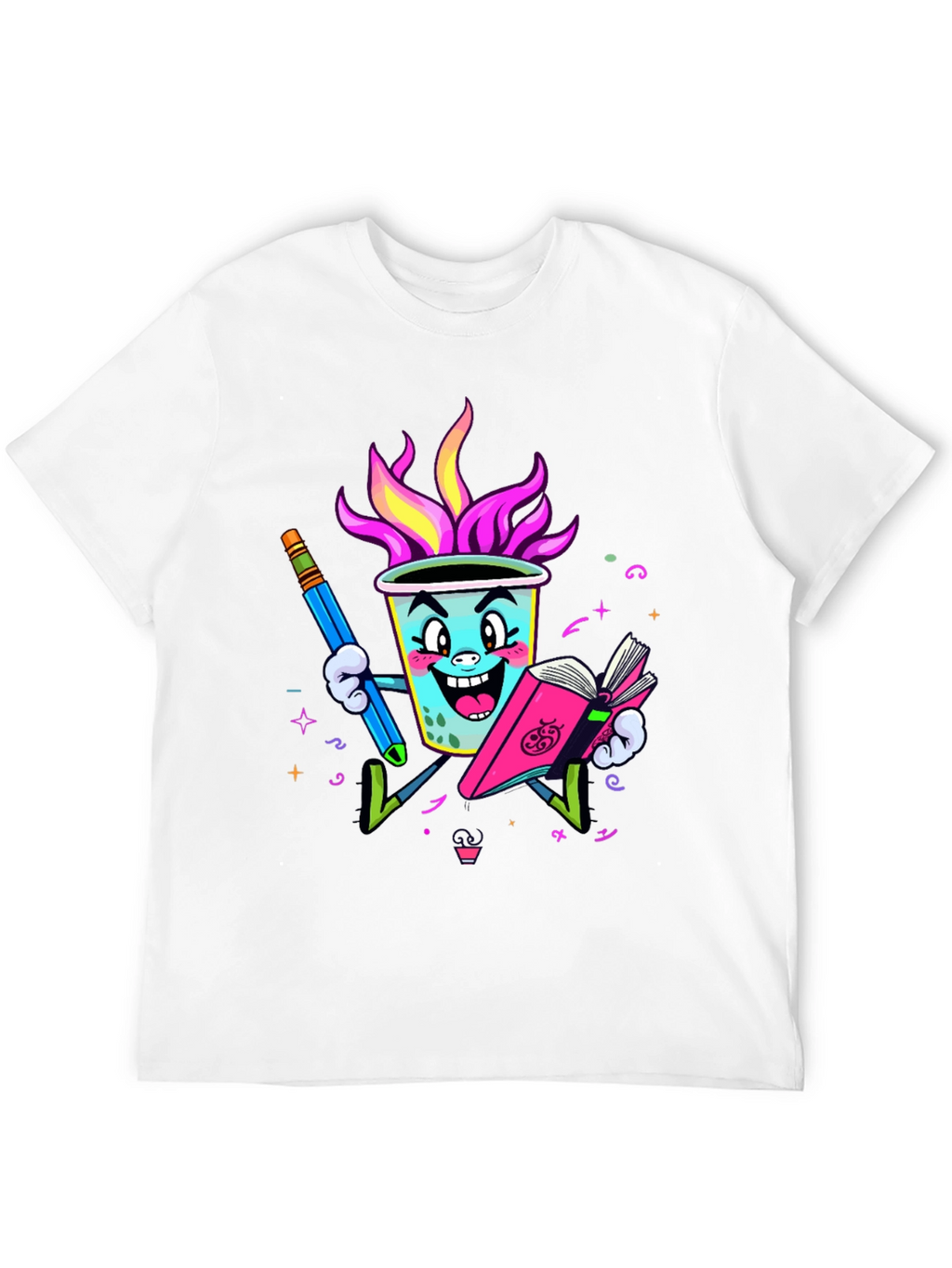 Fun Cartoon Drink T-Shirt