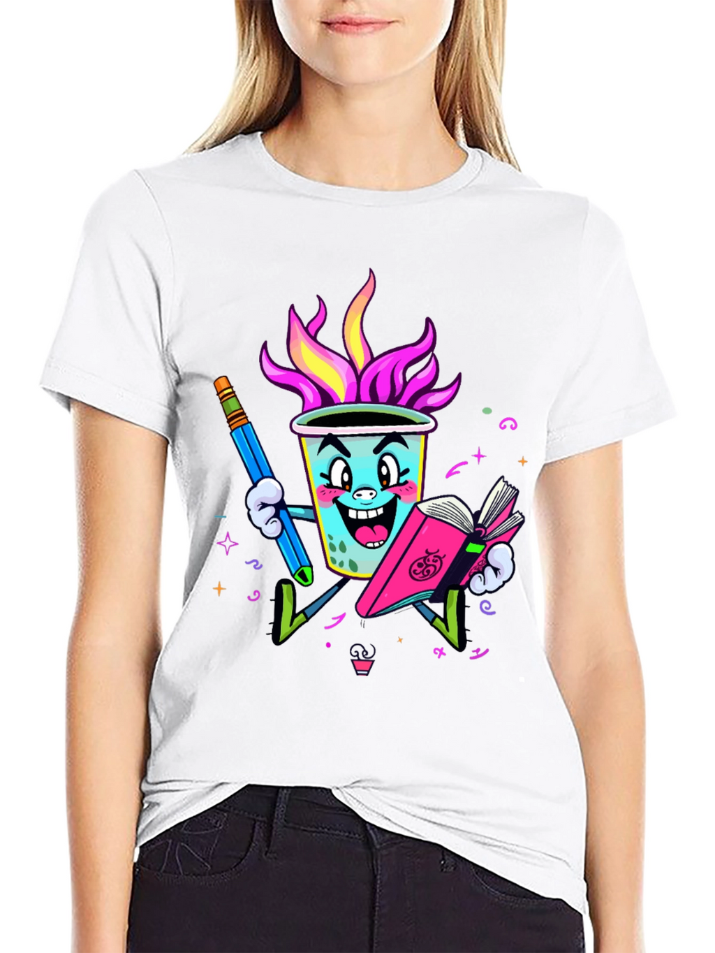 Fun Cartoon Drink T-Shirt