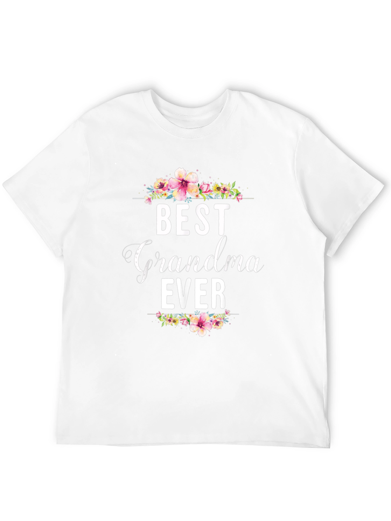 Best Grandma Ever Floral T-Shirt