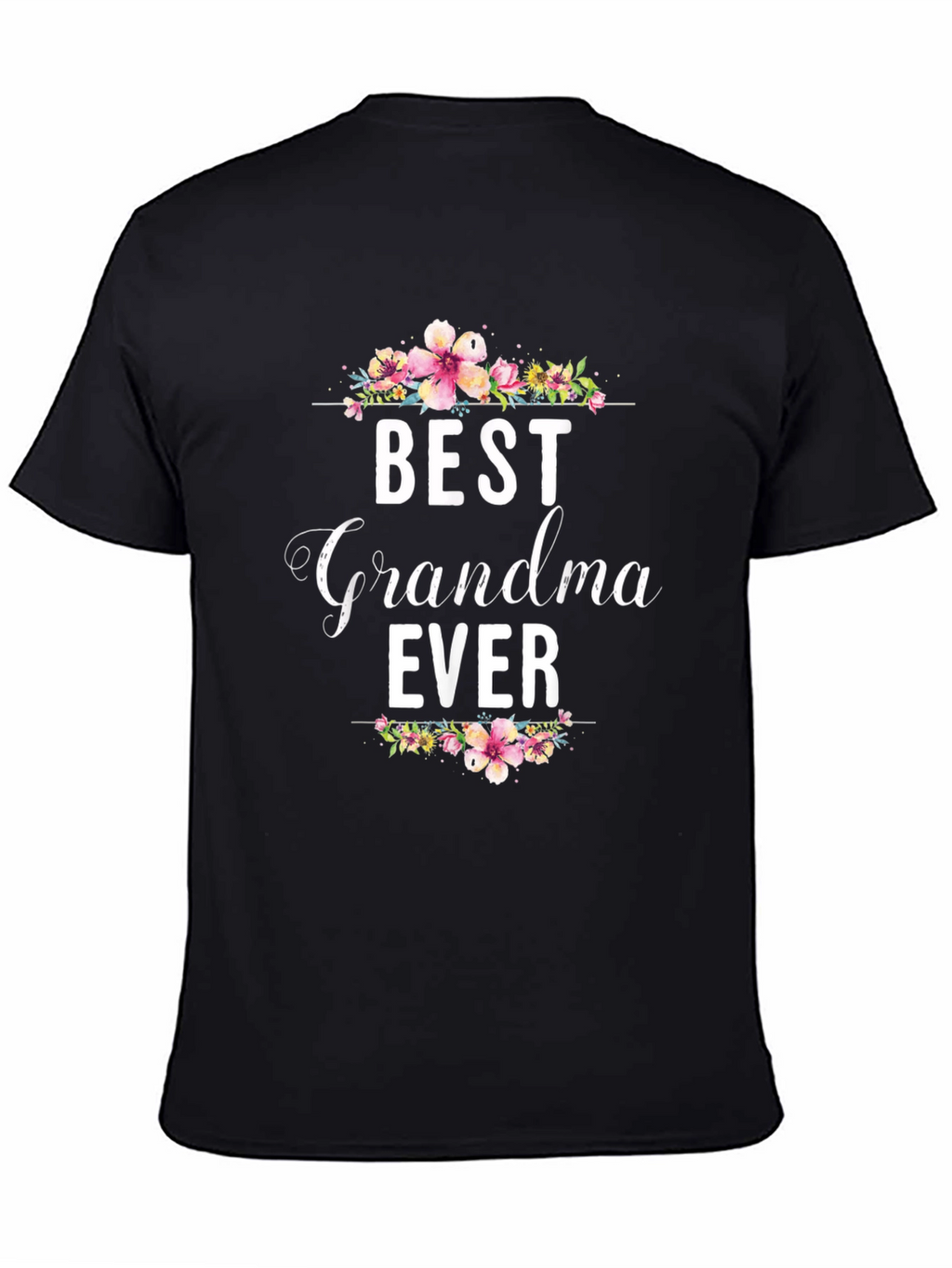 Best Grandma Ever Floral T-Shirt