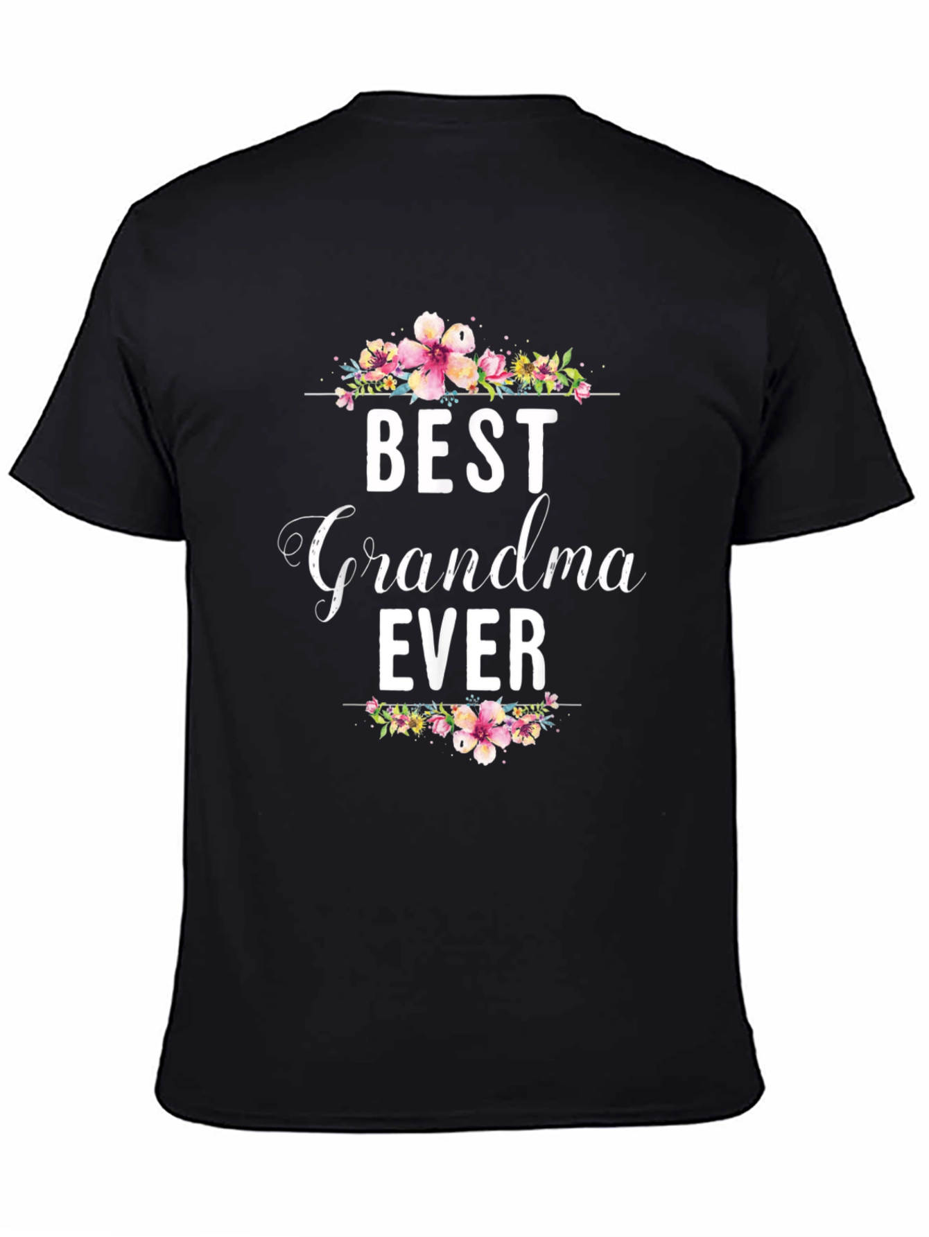Best Grandma Ever Floral T-Shirt