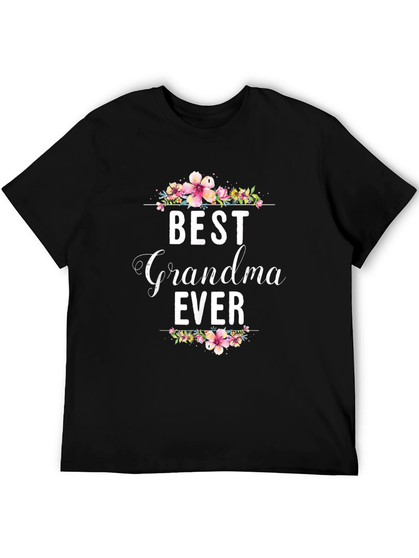 Best Grandma Ever Floral T-Shirt