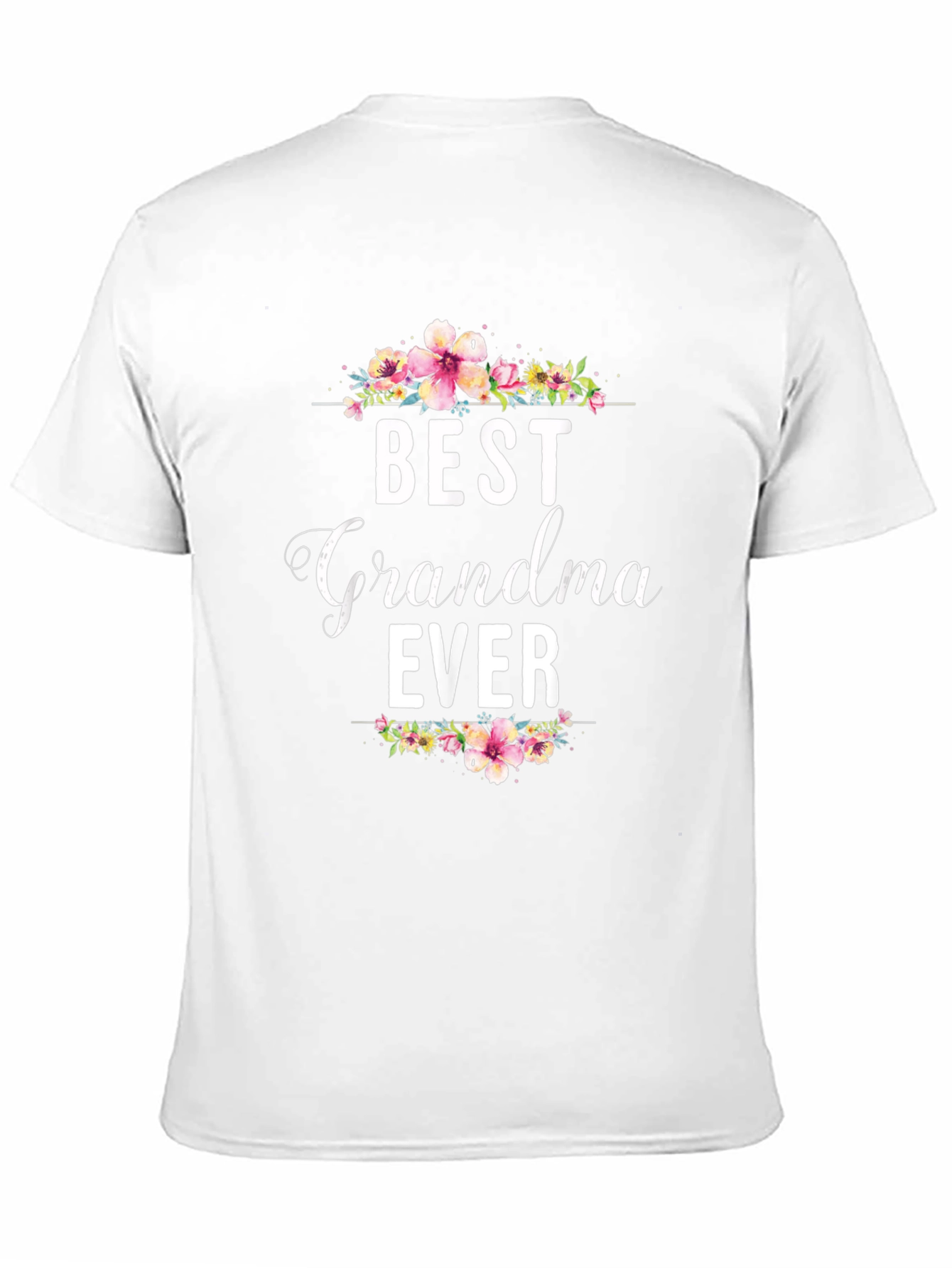 Best Grandma Ever Floral T-Shirt