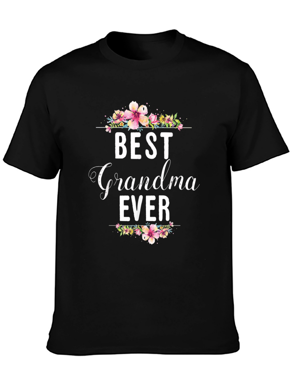 Best Grandma Ever Floral T-Shirt