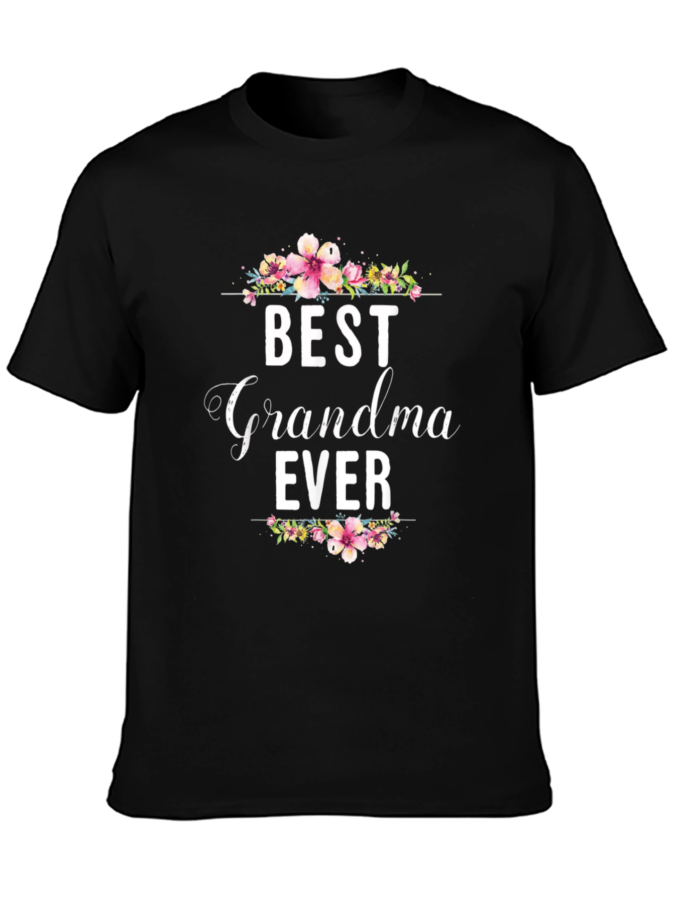 Best Grandma Ever Floral T-Shirt