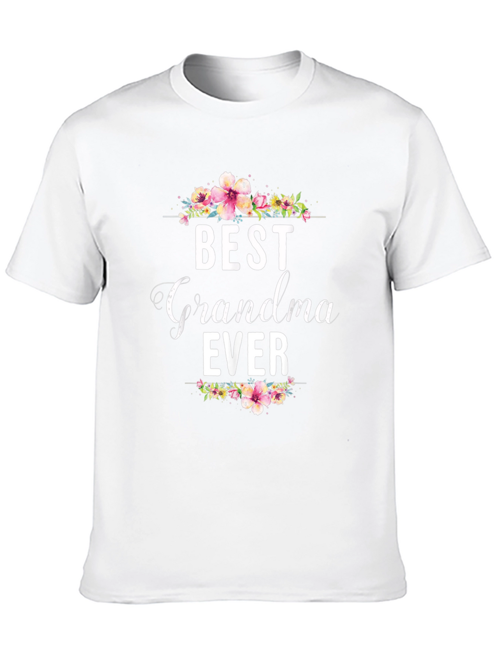 Best Grandma Ever Floral T-Shirt
