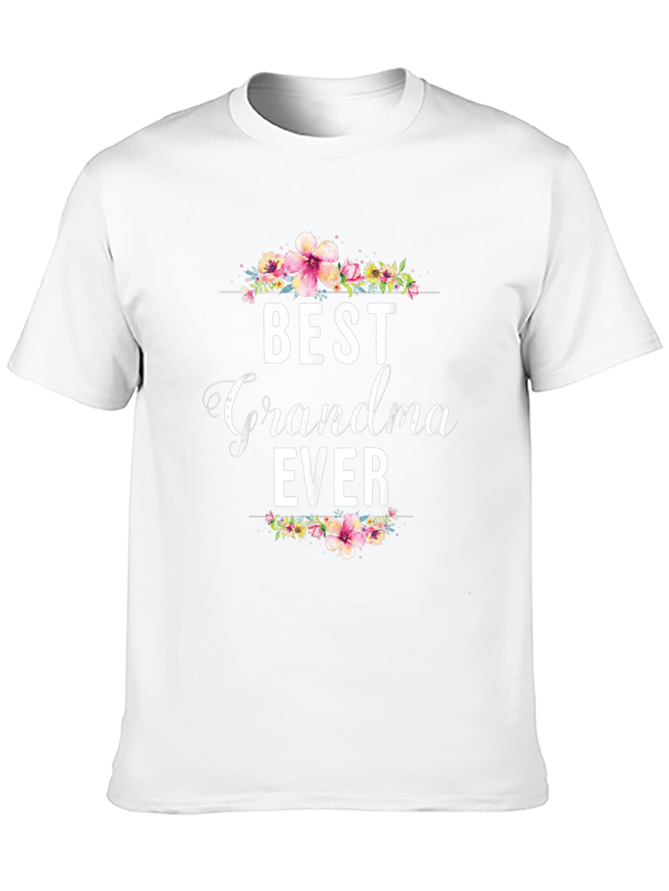 Best Grandma Ever Floral T-Shirt