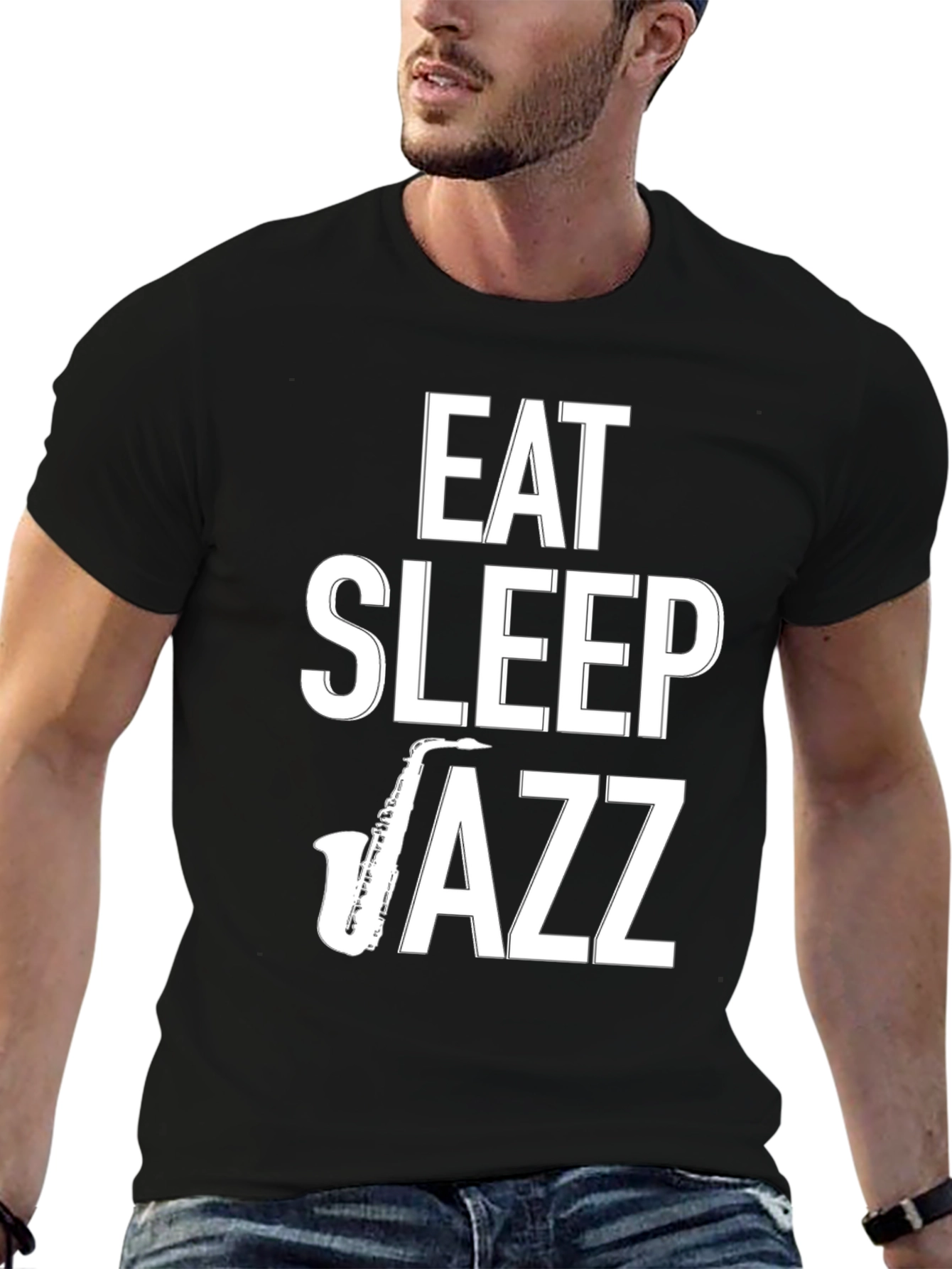 Eat Sleep Jazz T-Shirt - Music Lover Tee