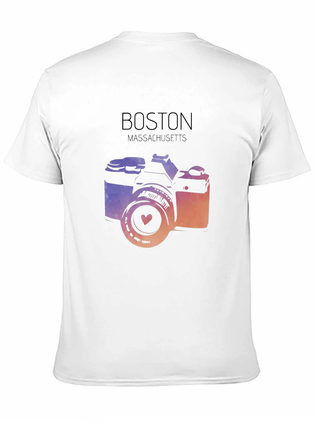 Boston Massachusetts Camera Graphic Tee